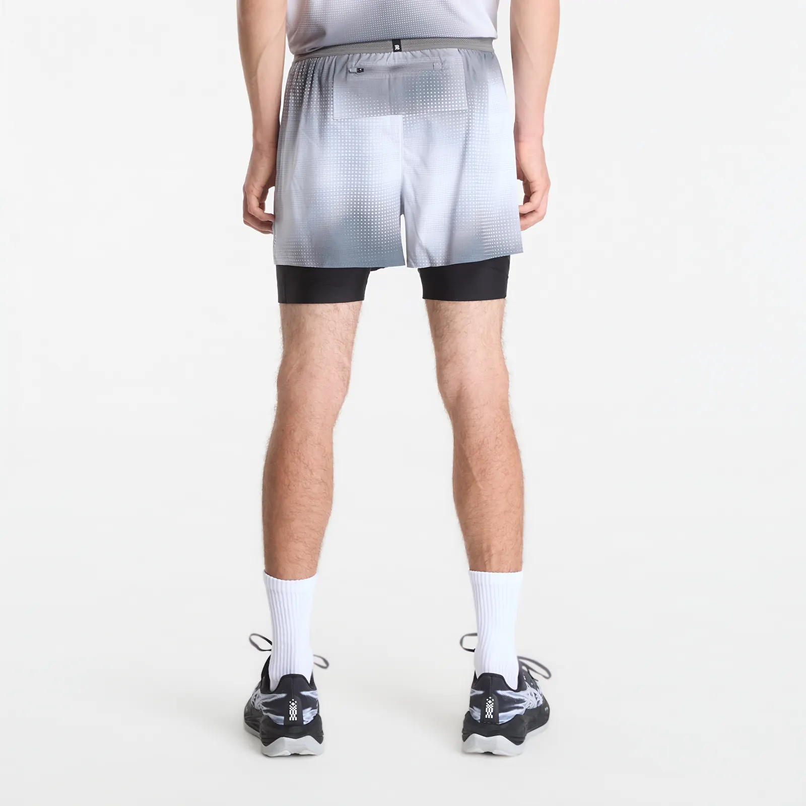 Korte broeken BANDIT Men's CoolGrid™ 2-in-1 Run Short Slate Multi