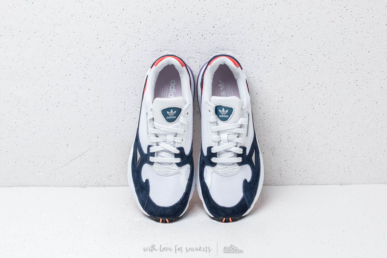 Falcon crystal white navy sale