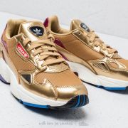 Adidas falcon white metallic gold sale