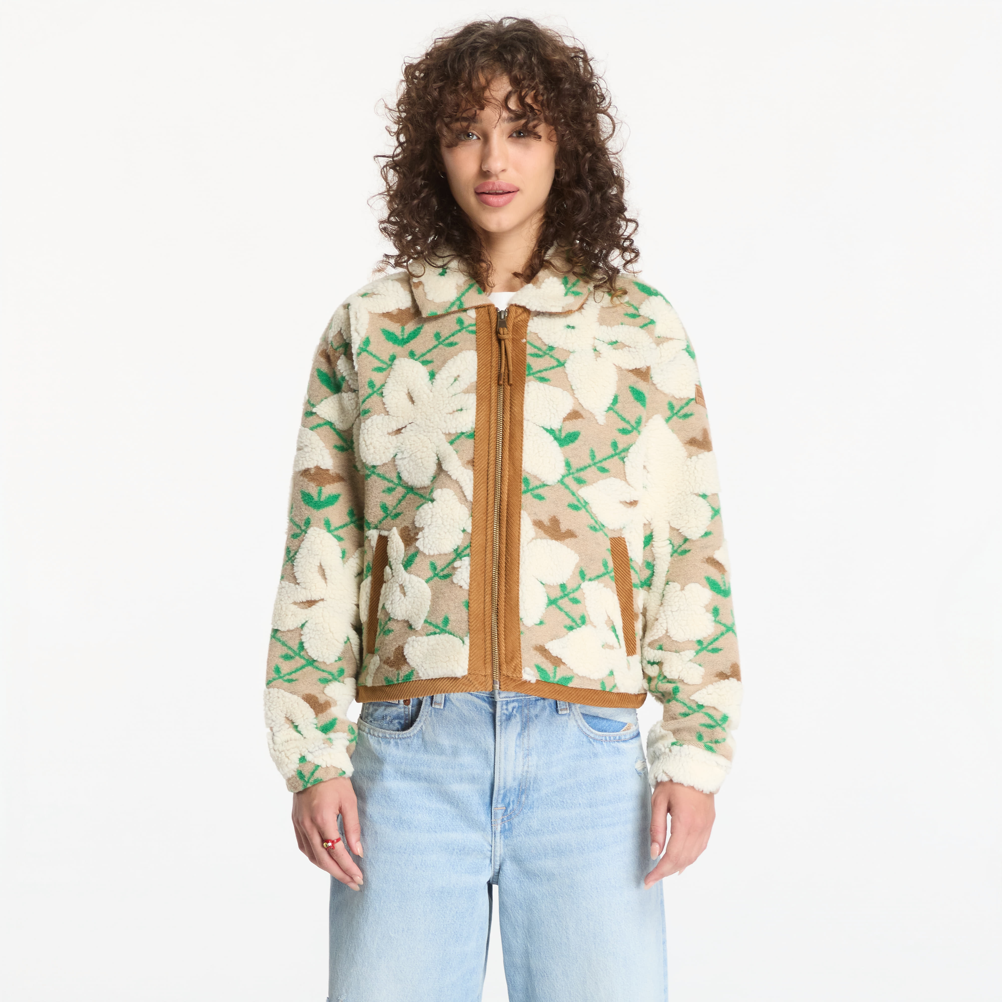 Sweatshirt Napapijri T-Bloom Full Zip Fleece Sweatshirt Flower L