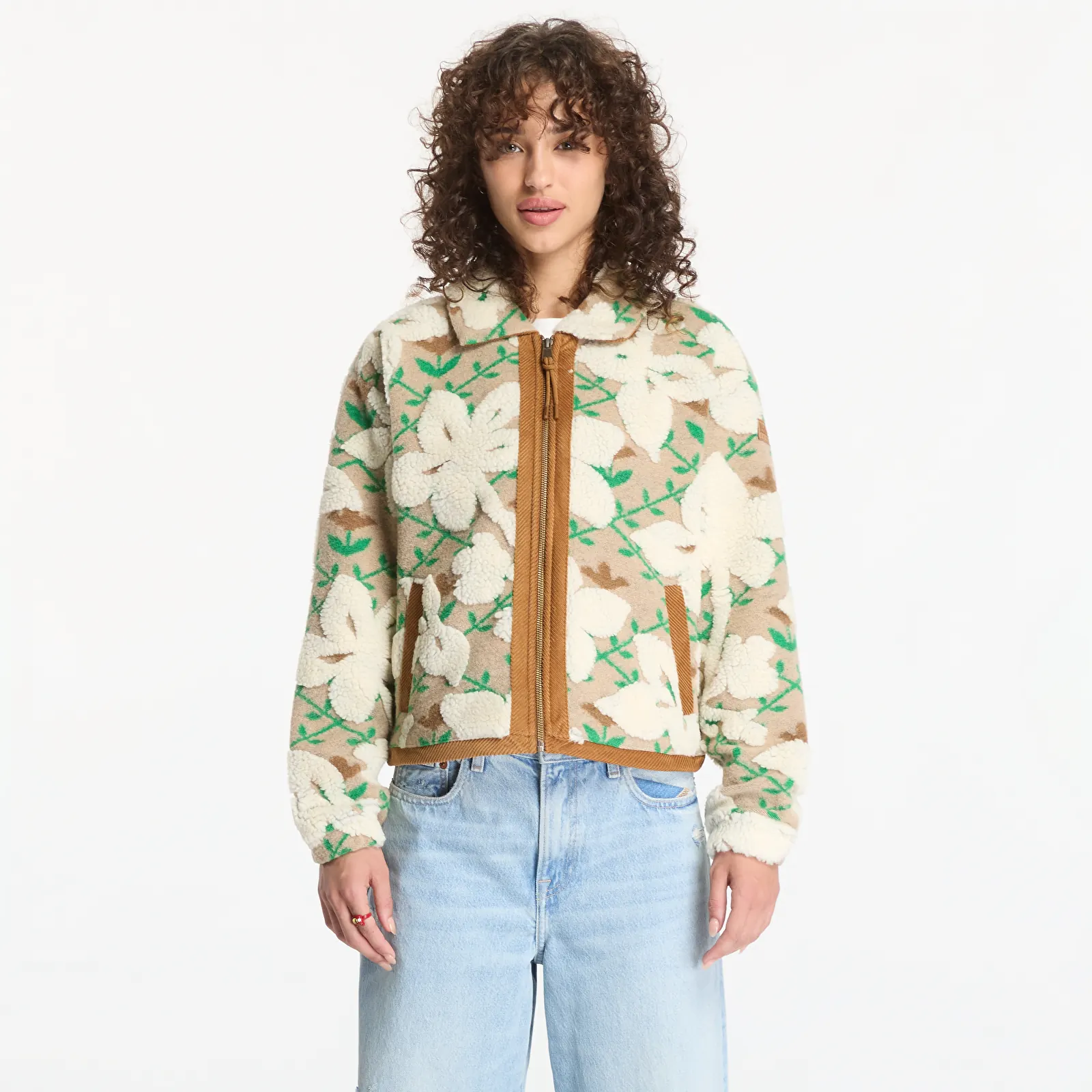 Худі та реглани Napapijri T-Bloom Full Zip Fleece Sweatshirt Flower