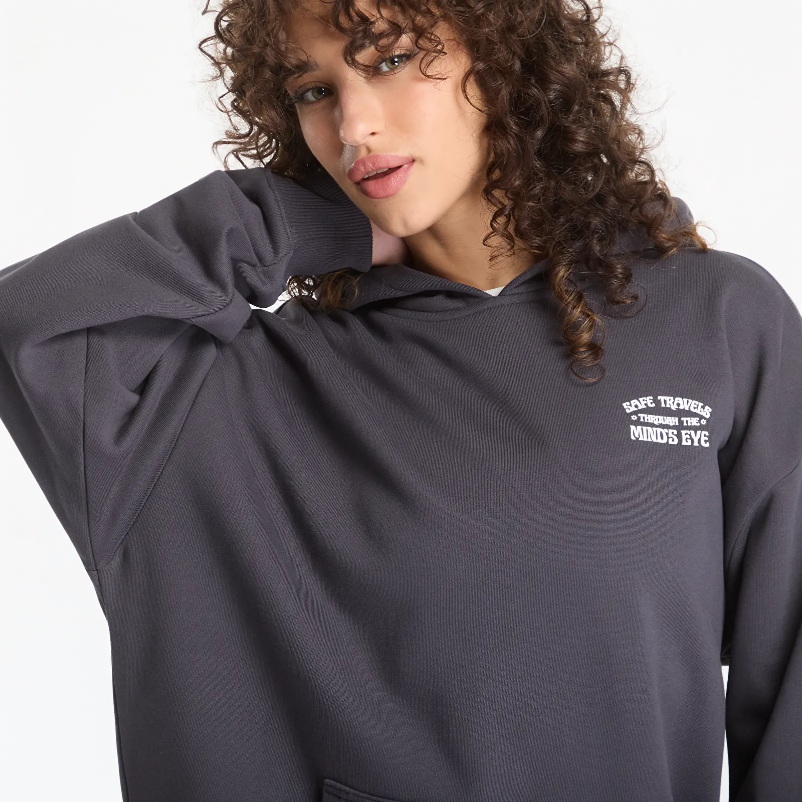 Sweats à capuche femme Vans Minds Eye OS Hoodie Charcoal Grey