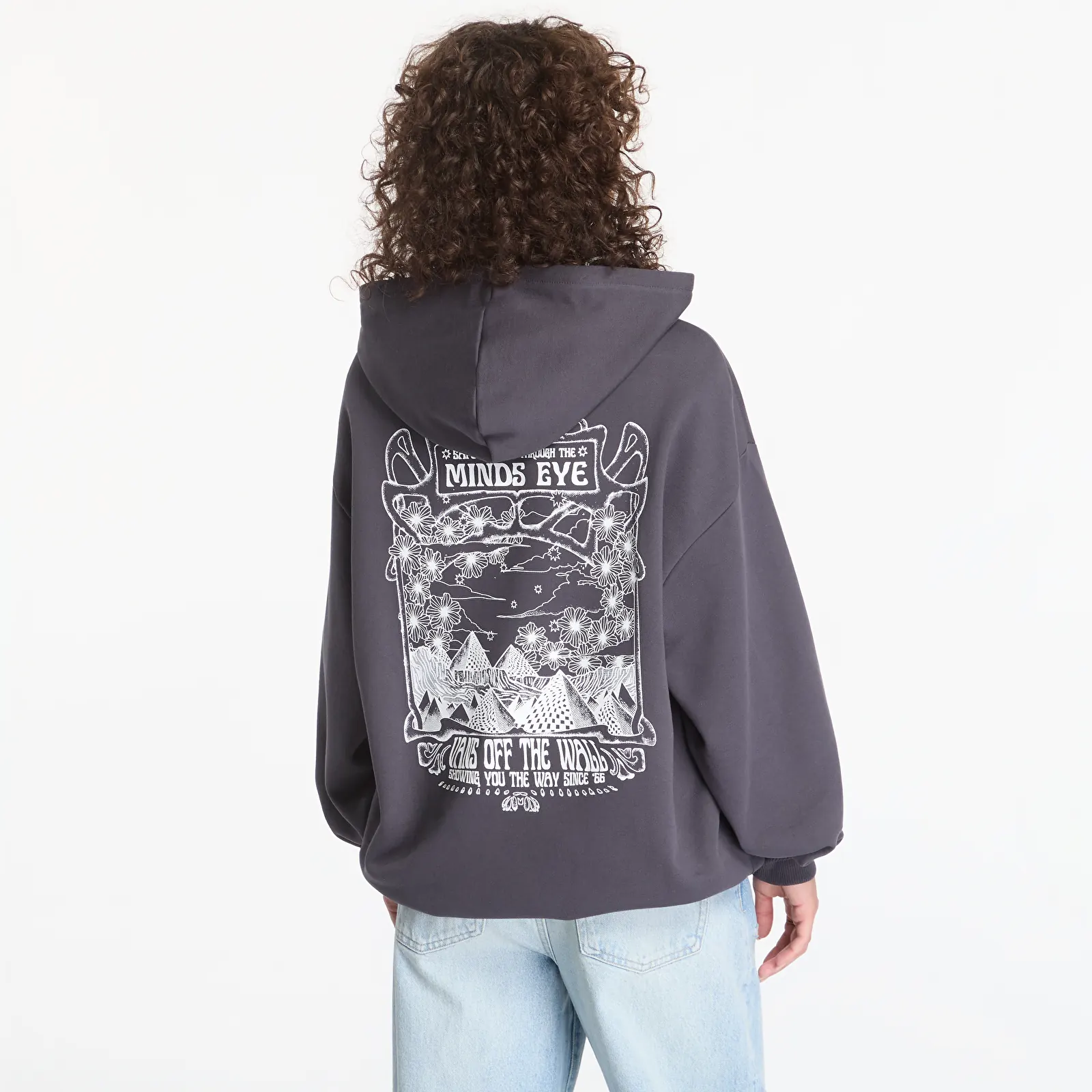 Sweats à capuche femme Vans Minds Eye OS Hoodie Charcoal Grey