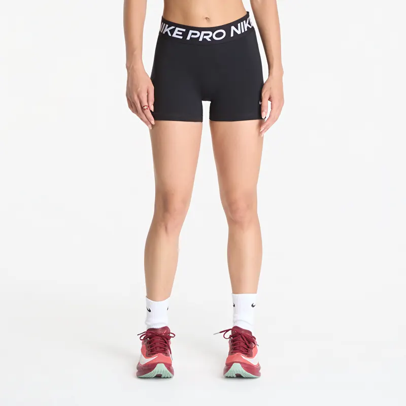 Nike Pro Women's Mid-Rise 3" Biker Shorts Black/ White