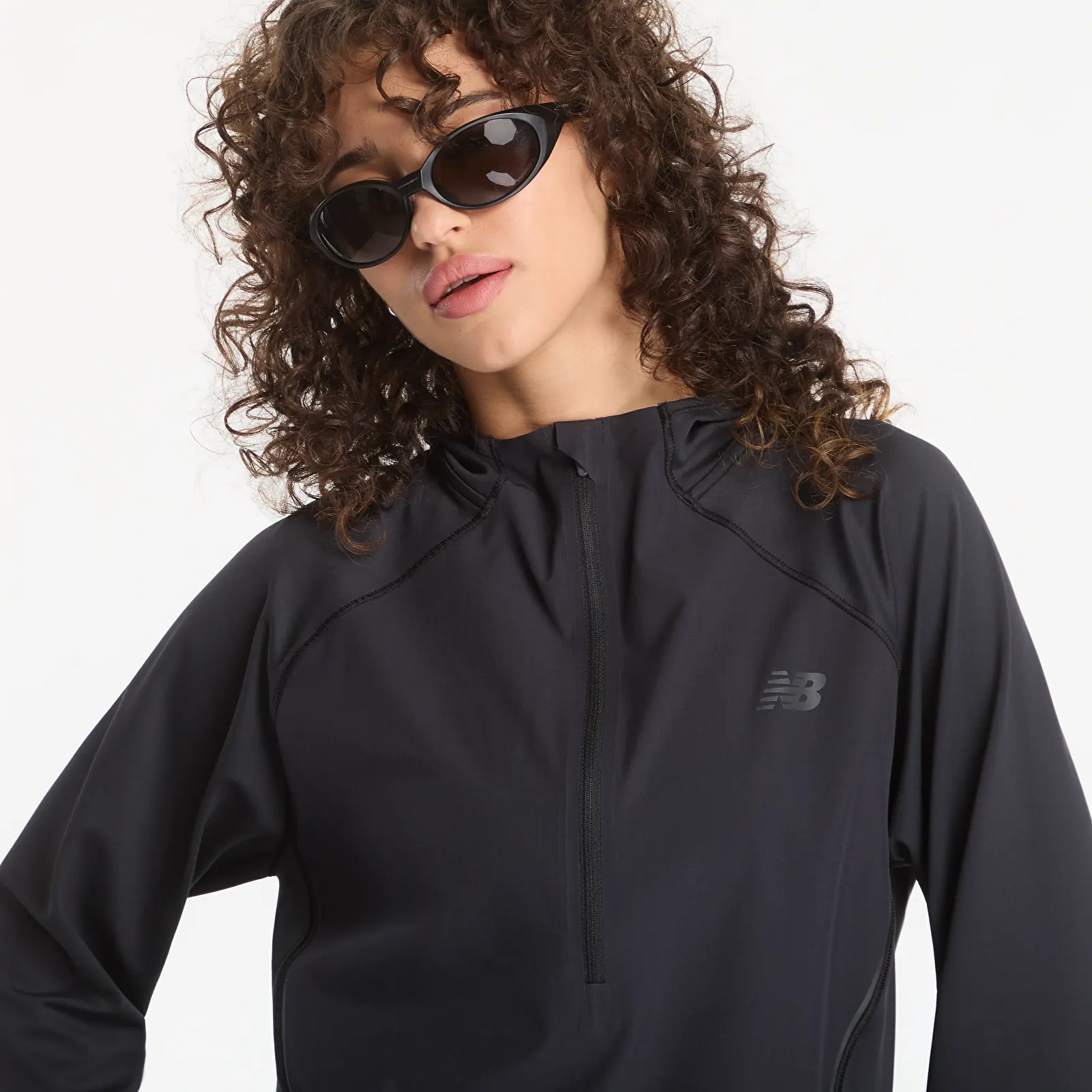 T-shirts New Balance Reflective n Hoodie Black/ Black Reflective