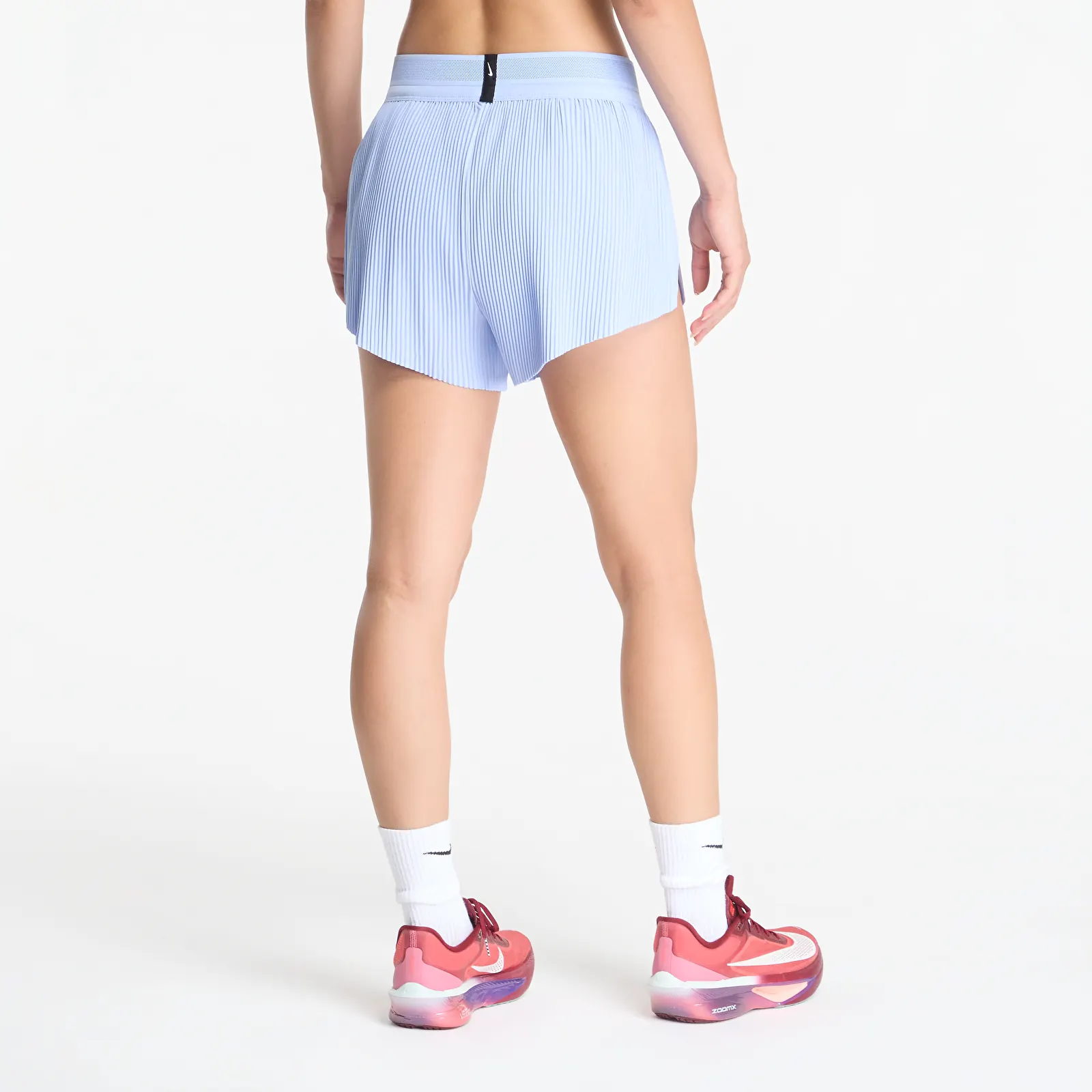 Kratke hlače Nike AeroSwift Women's Dri-FIT ADV Mid-Rise 3" Brief-Lined Running Shorts Aluminum/ Black/ White/ Atomic Pink