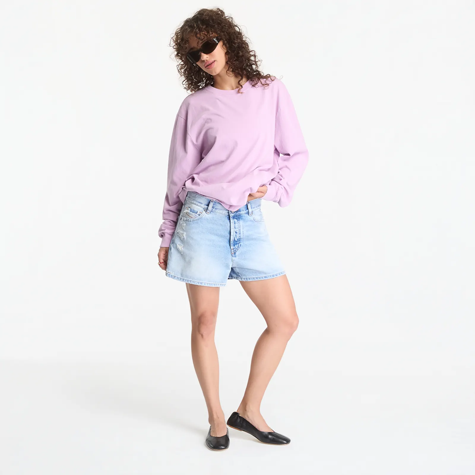 T-shirts  A.P.C. Long Sleeve T-Shirt Winter 26 UNISEX Pale Pink