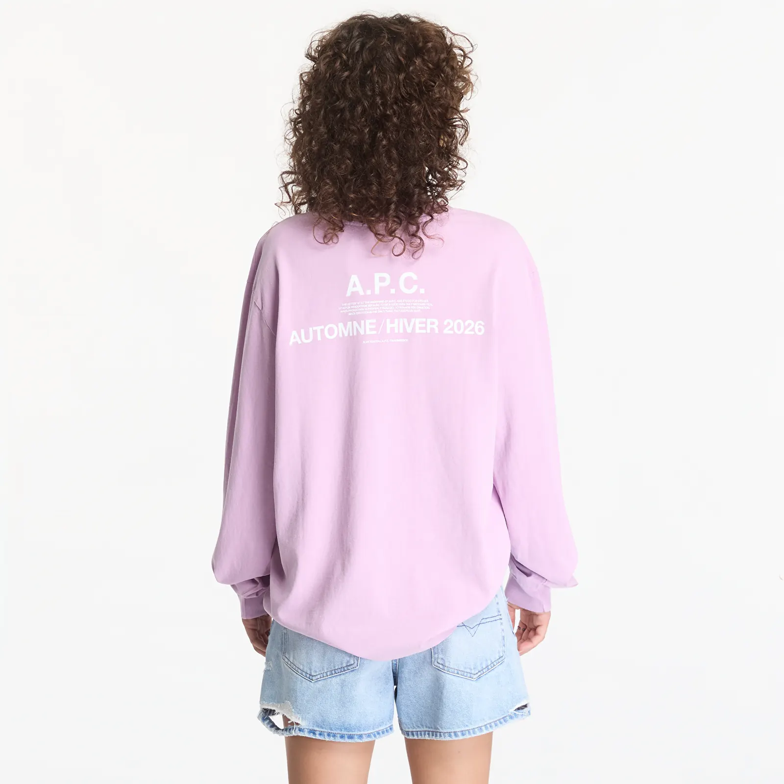 T-shirts  A.P.C. Long Sleeve T-Shirt Winter 26 UNISEX Pale Pink