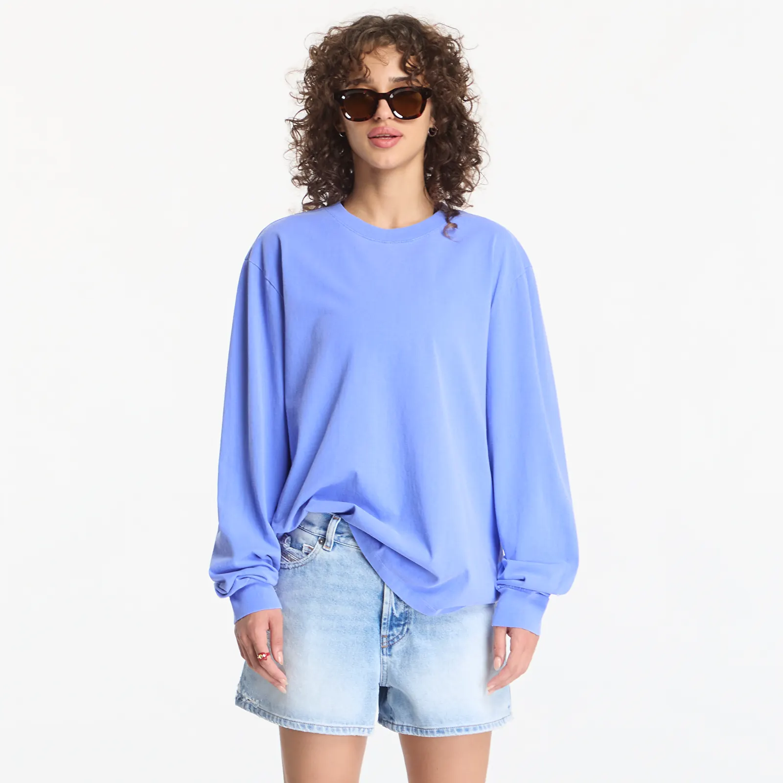 T-Shirts A.P.C. Long Sleeve T-Shirt Winter 26 UNISEX Blueberry