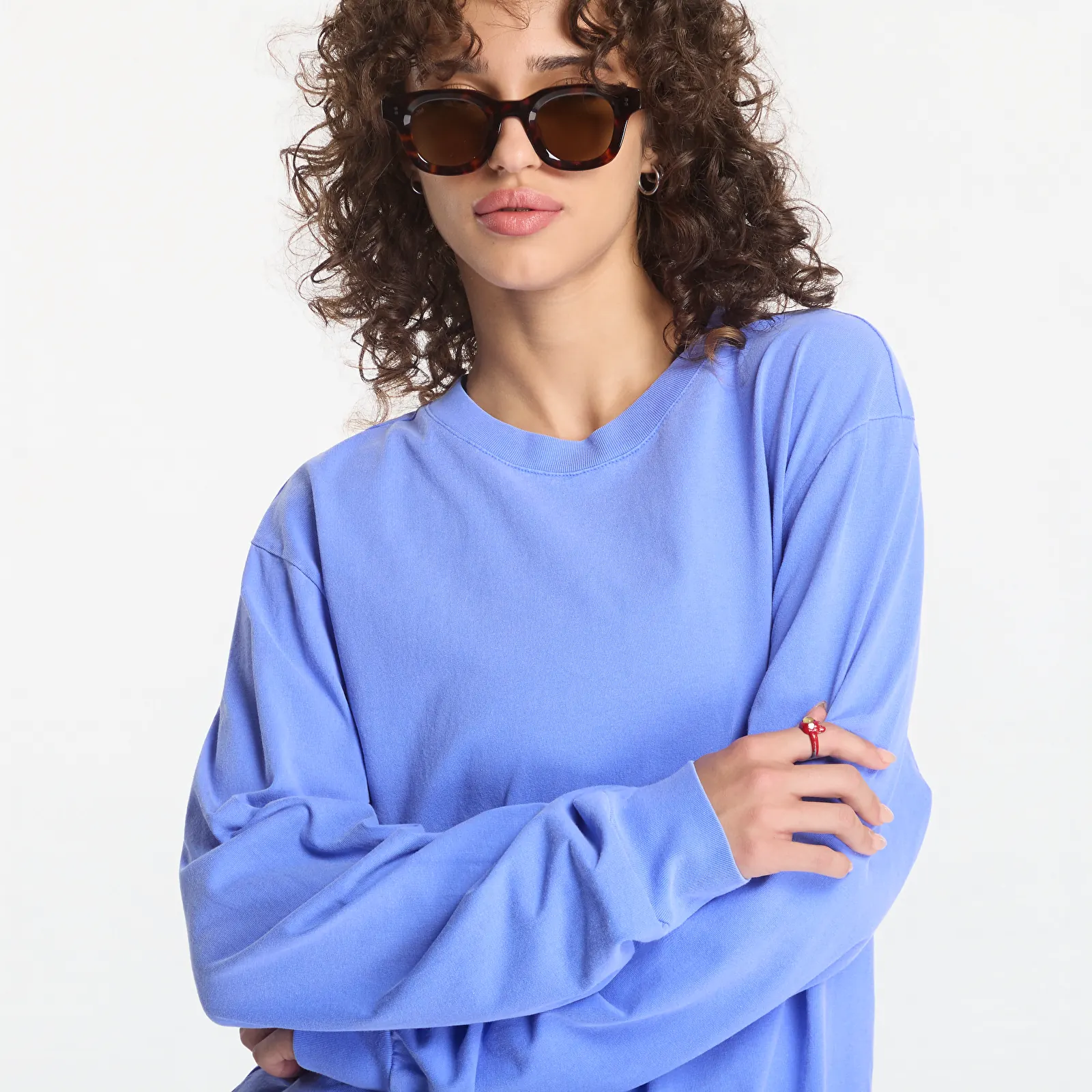 T-Shirts A.P.C. Long Sleeve T-Shirt Winter 26 UNISEX Blueberry