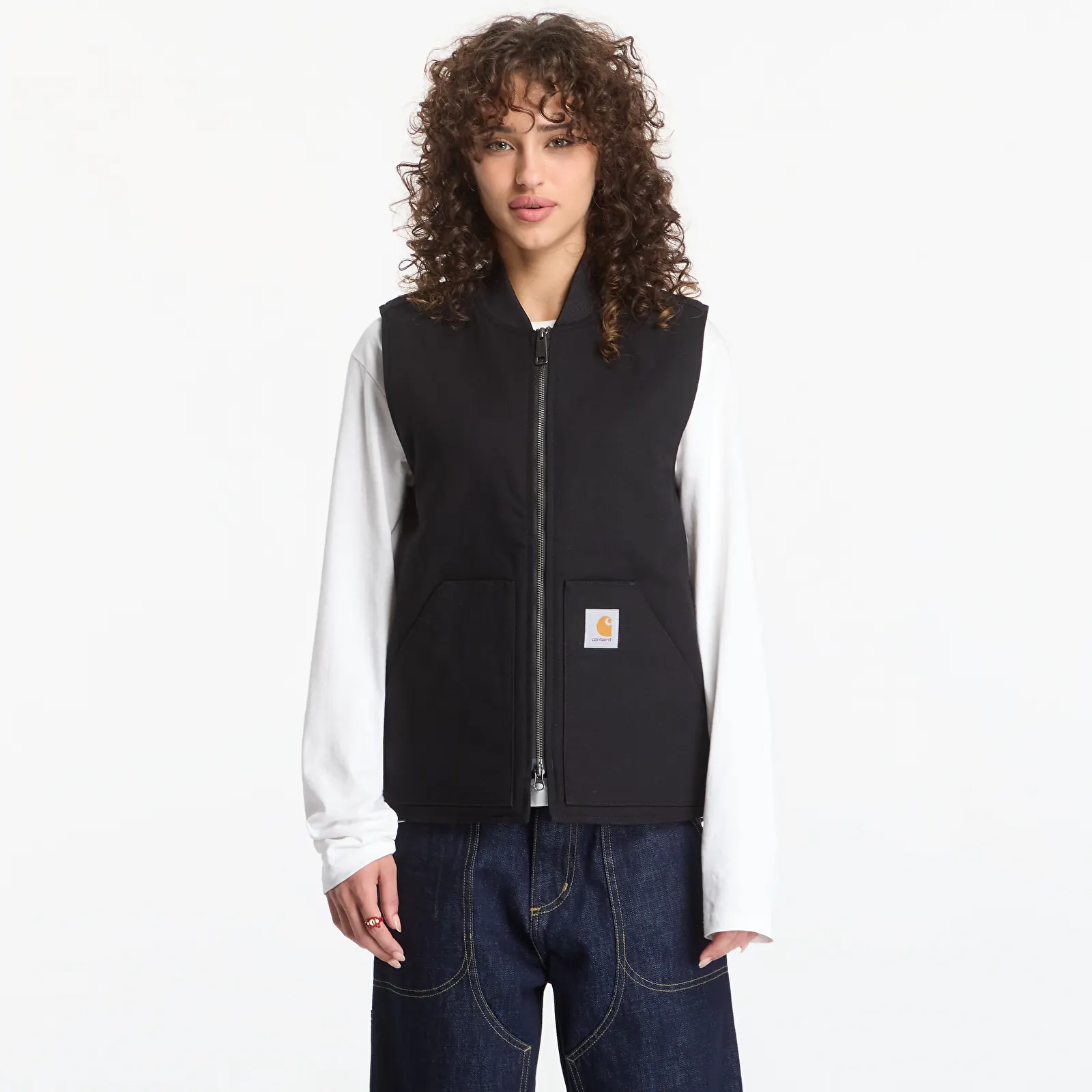 Vesty Carhartt WIP Classic Vest UNISEX Black Rigid