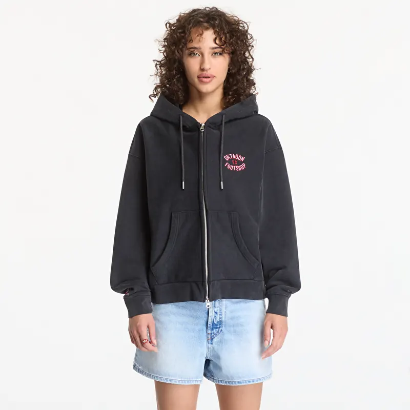 Bluza Footshop x Oktagon Zip-Up Hoodie Black