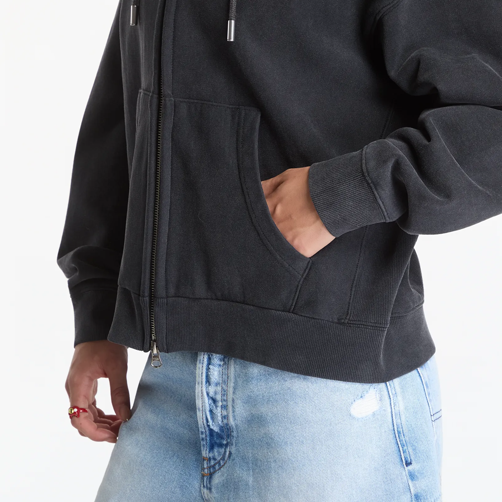 Sweatshirts Footshop x Oktagon Zip-Up Hoodie Black