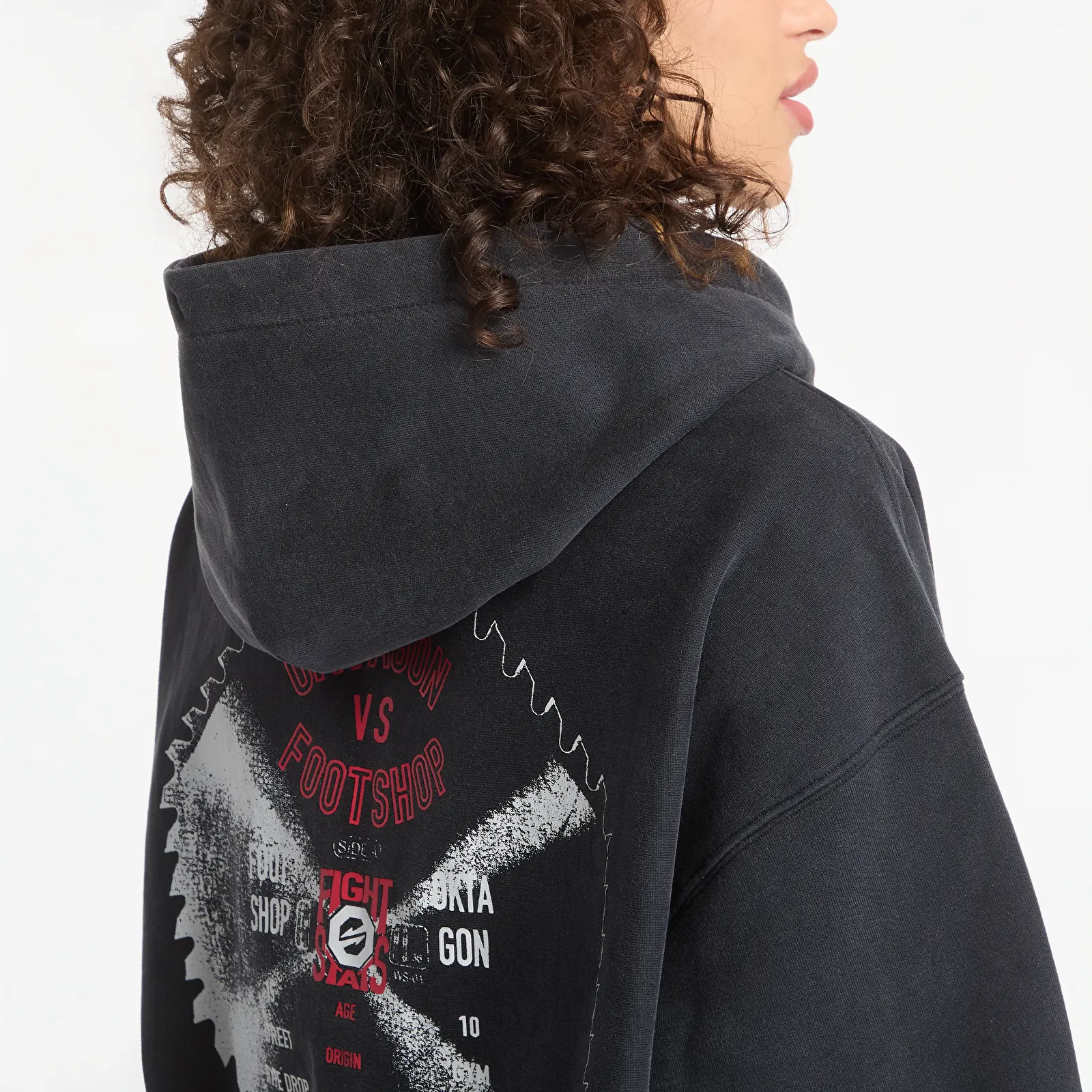 Sweatshirts Footshop x Oktagon Zip-Up Hoodie Black