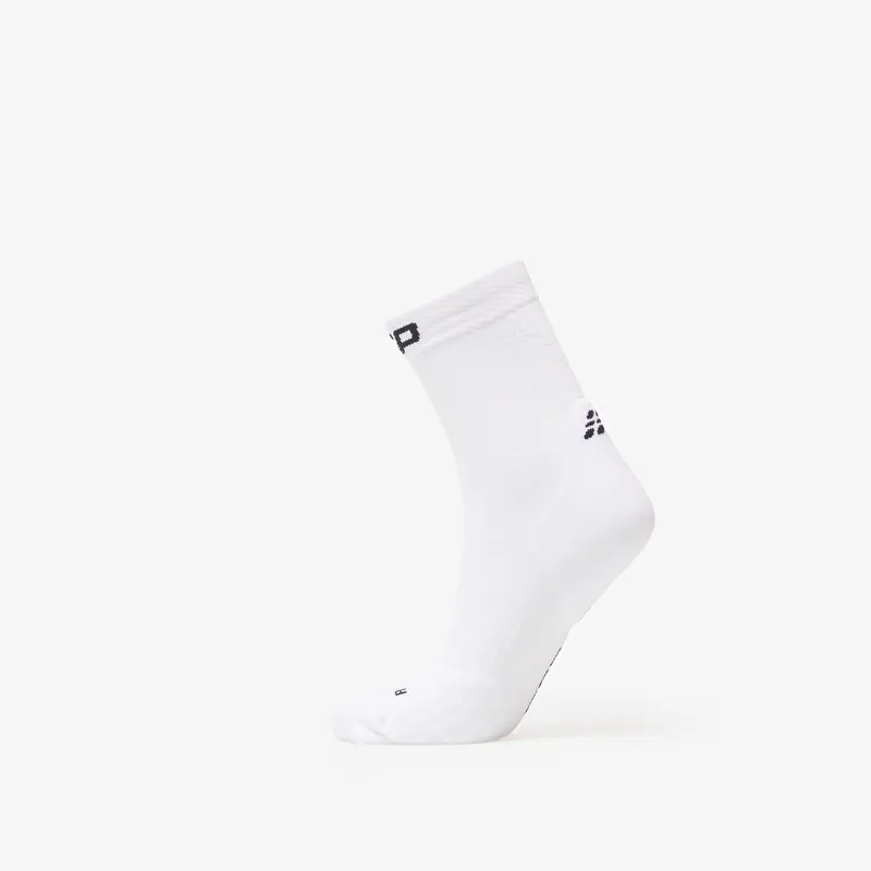 CEP Women's Core Run Mid Cut Compression Socks 5.0 1-Pack White