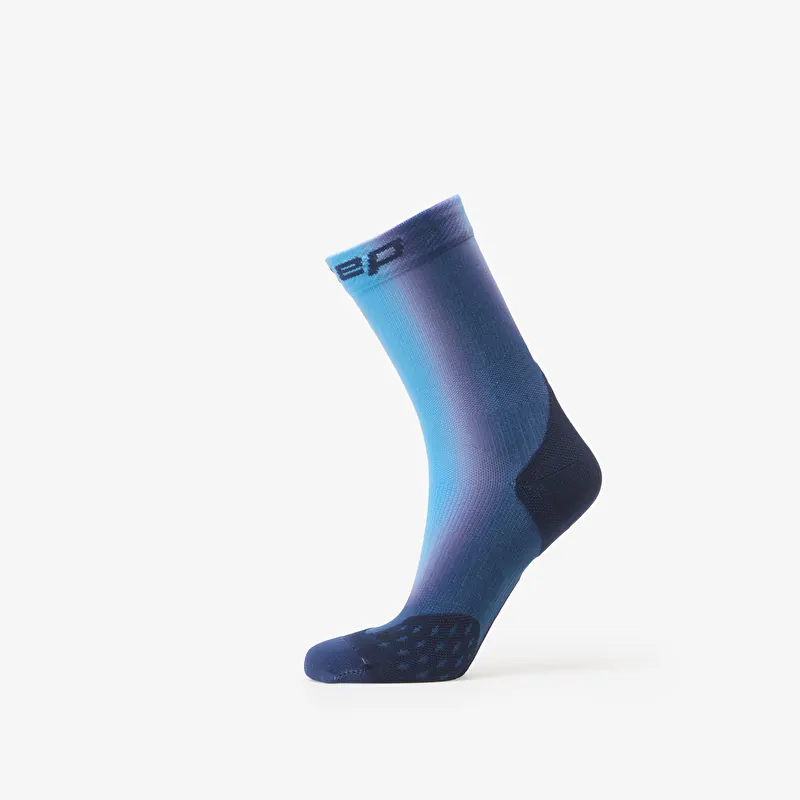 CEP Core Run Gradient Mid Cut Compression Socks 1-Pack Blue