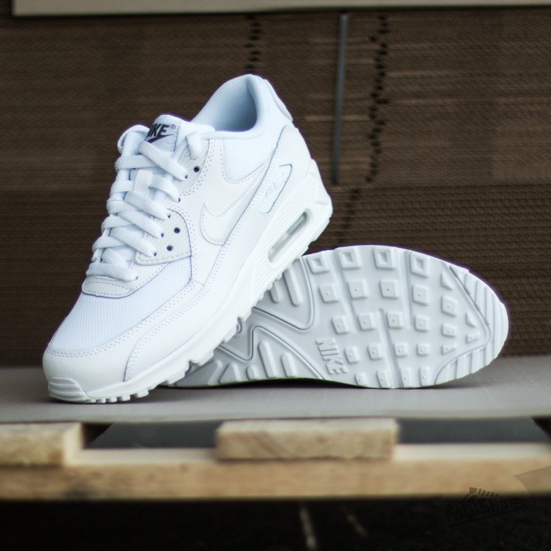 Women's shoes Nike Air Max 90 Mesh (GS) White/ White-Cool Grey