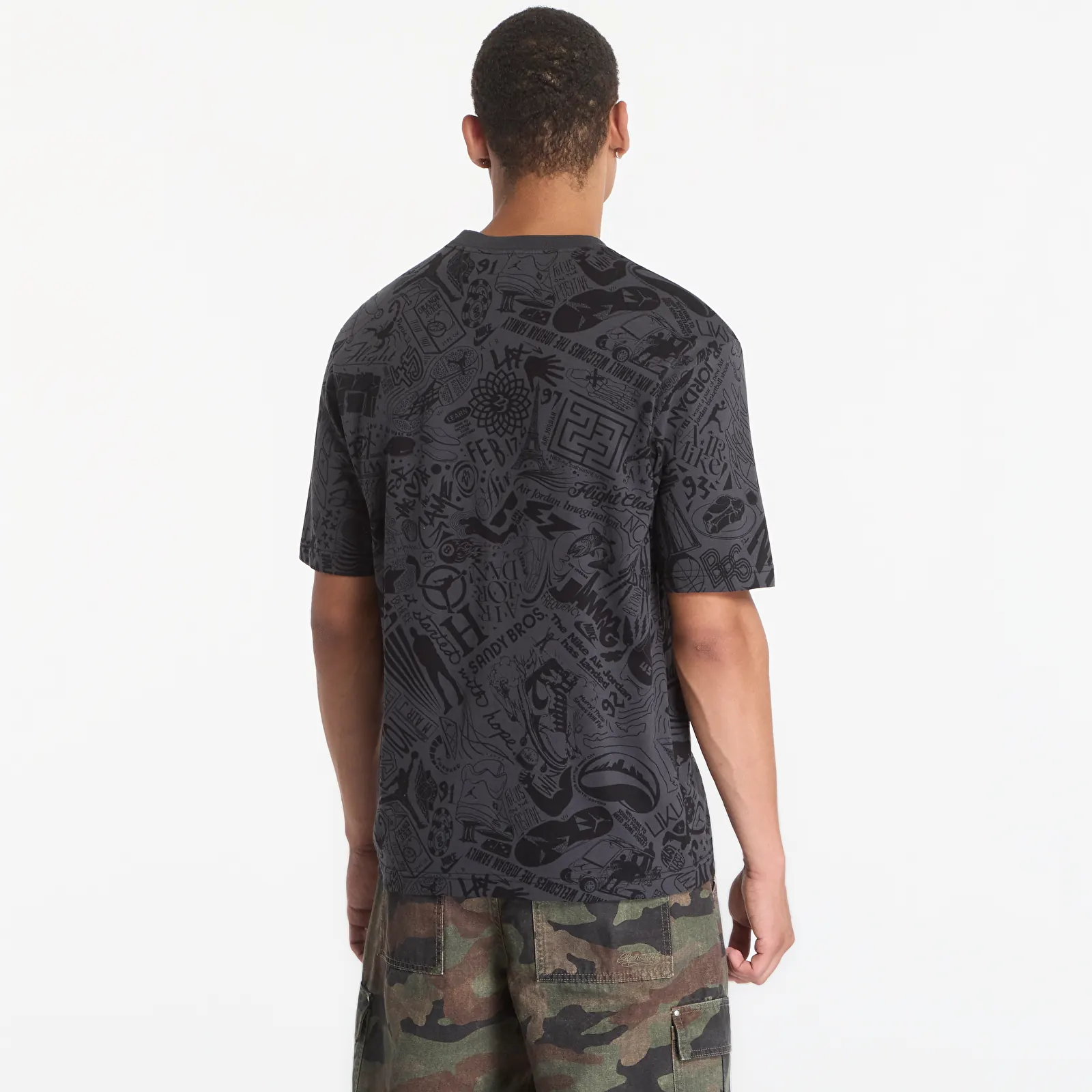 T-Shirts Jordan Brooklyn Men's T-Shirt Black/ University Red