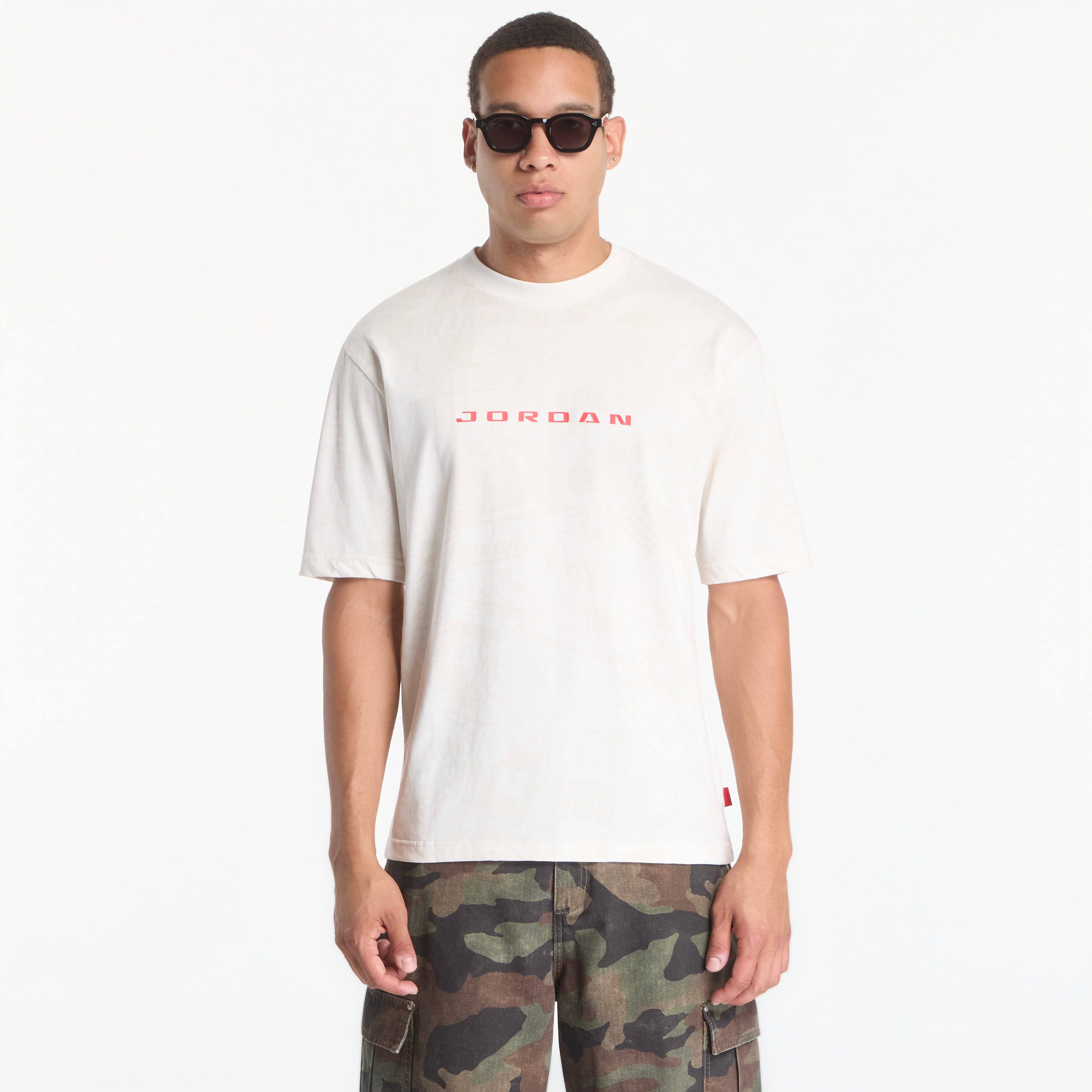 T-shirt Jordan Brooklyn Men's T-Shirt Phantom/ University Red L