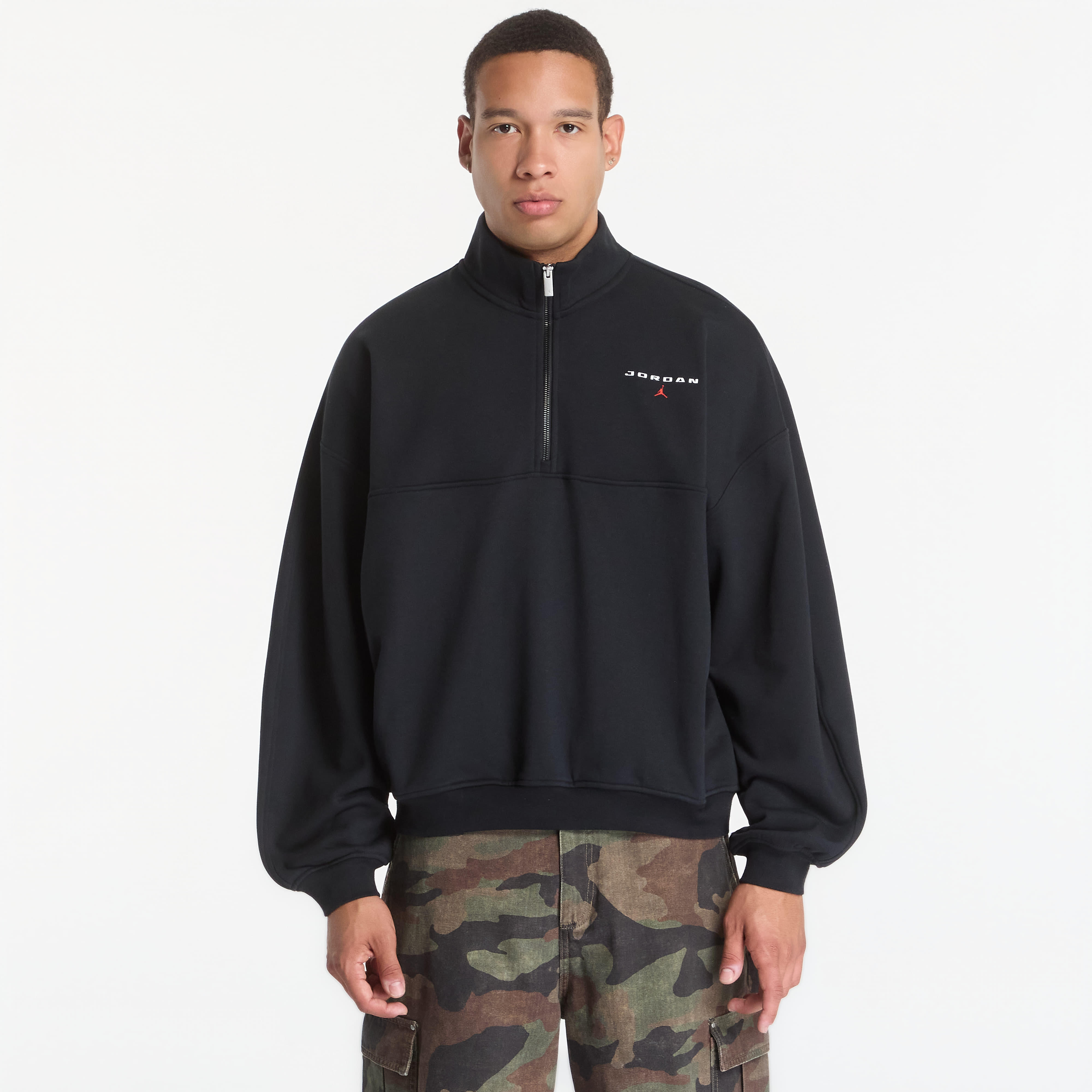 Sweatshirt Jordan Flight Fleece Men's 1/4-Zip Top Black S