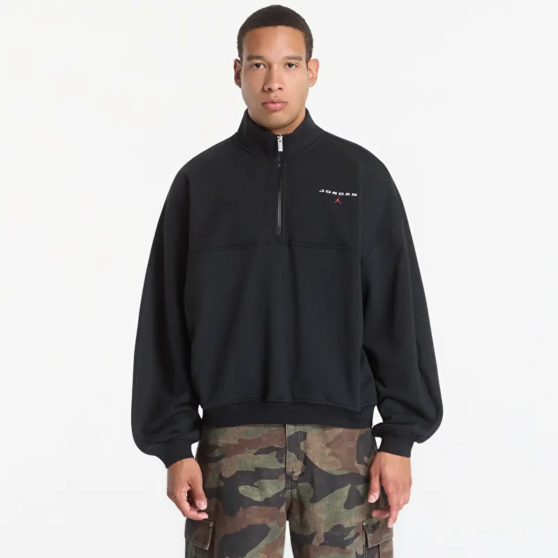Sweatshirt Jordan Flight Fleece Men's 1/4-Zip Top Black