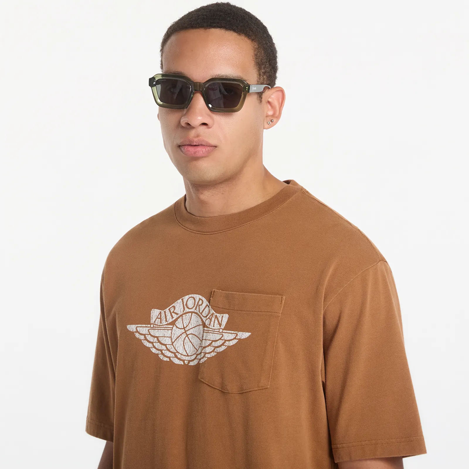 T-shirts Jordan Flight Essentials Men's Pocket T-Shirt Lt British Tan/ Shadow Brown