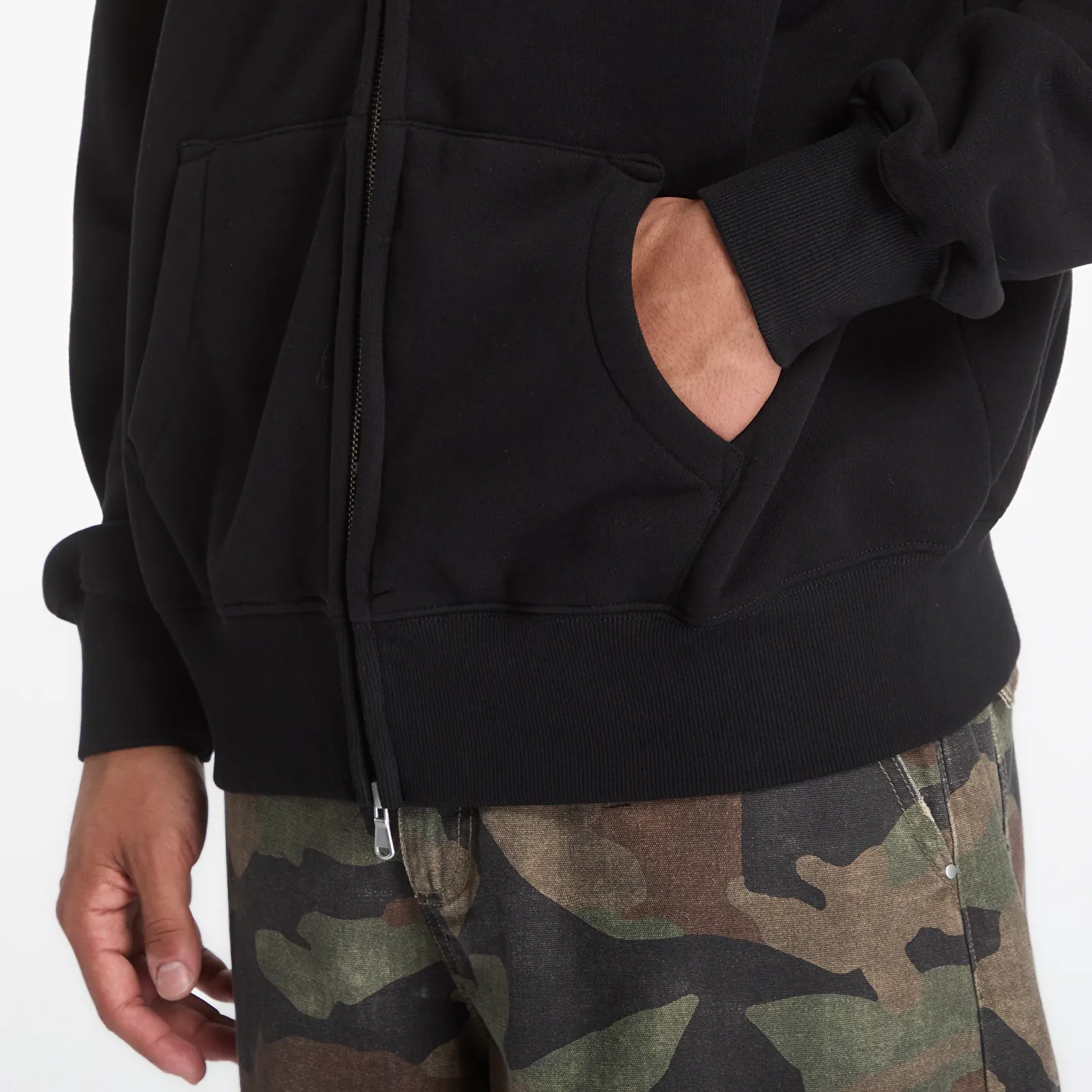Mikinas ar kapuci un sporta krekli PLEASURES Zine Zip Hoodie Black