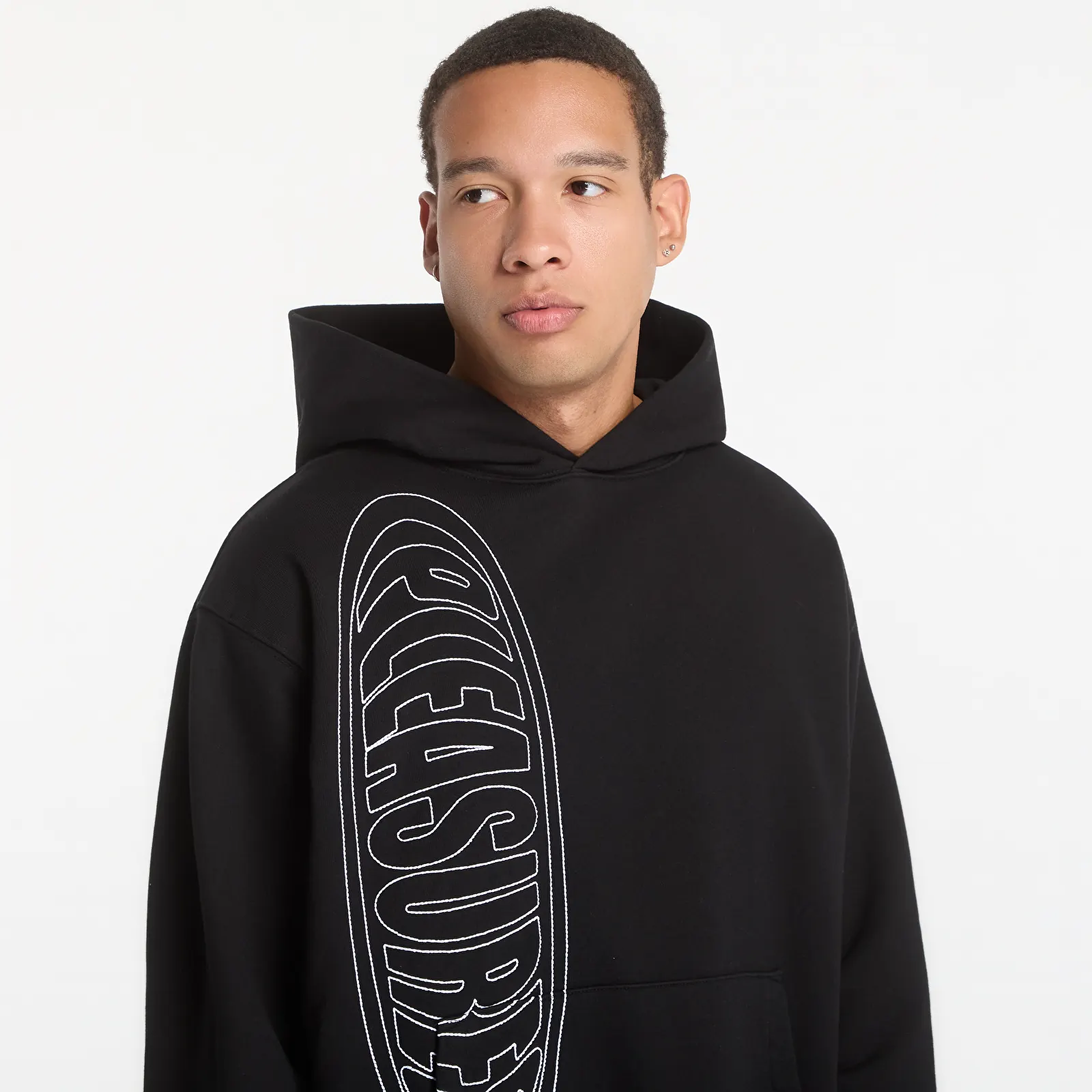 Hoodies en truien PLEASURES Ellipse Hoodie Black
