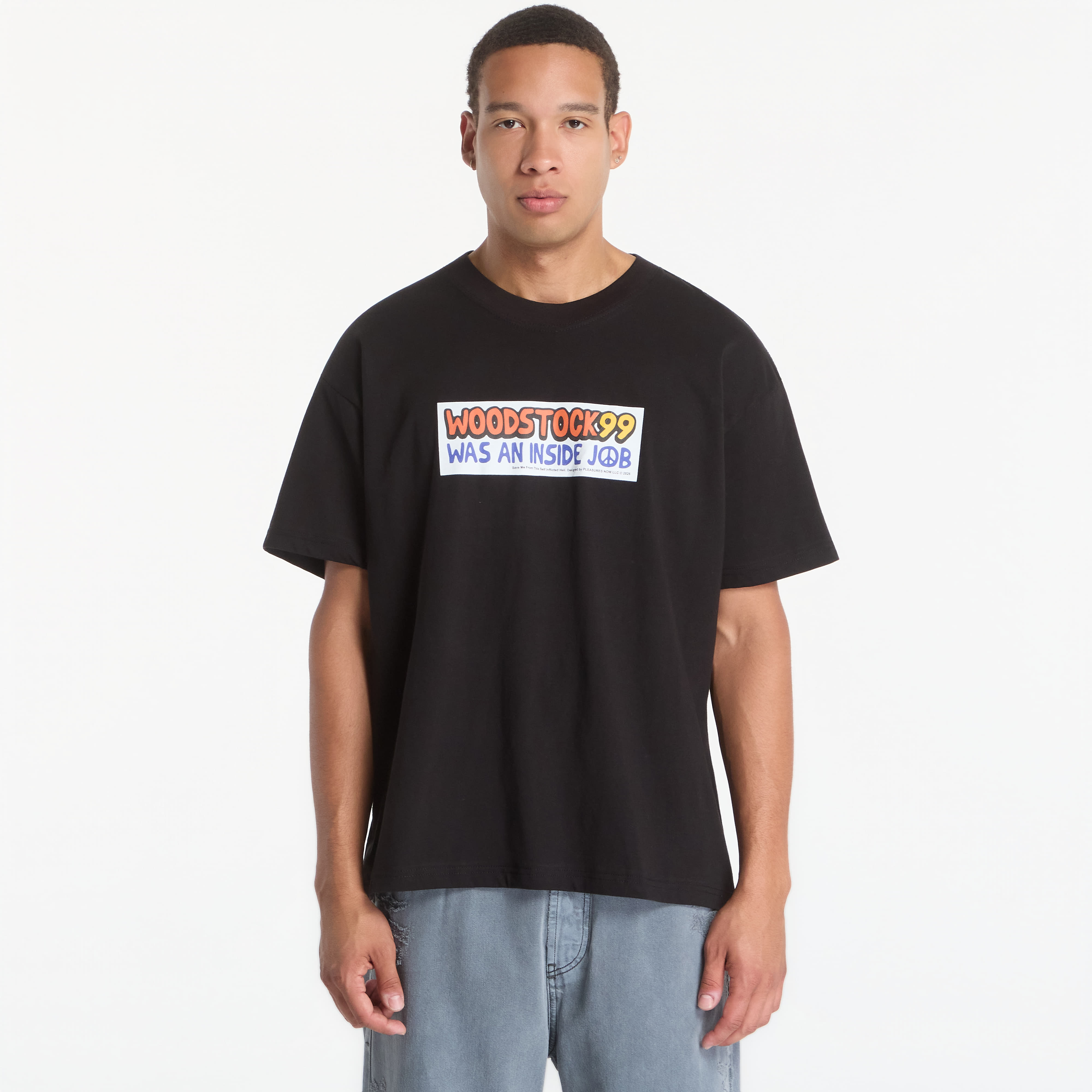 Tricou PLEASURES Inside Job T-Shirt Black XXL