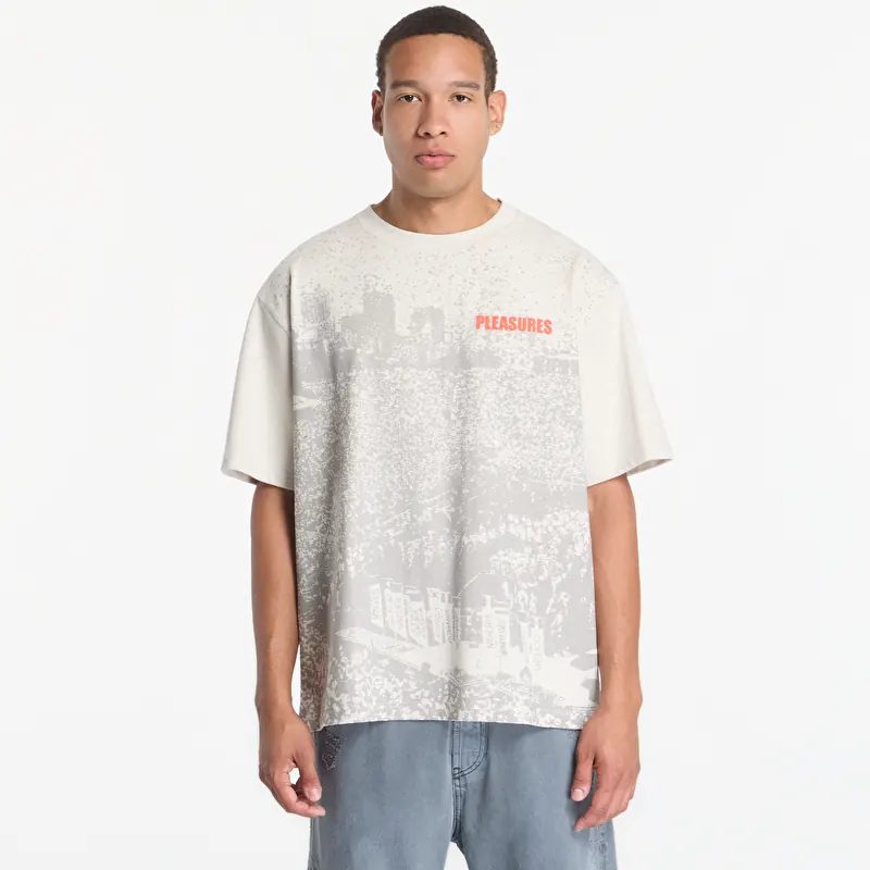 PLEASURES Cup Heavyweight Shirt Ash Grey