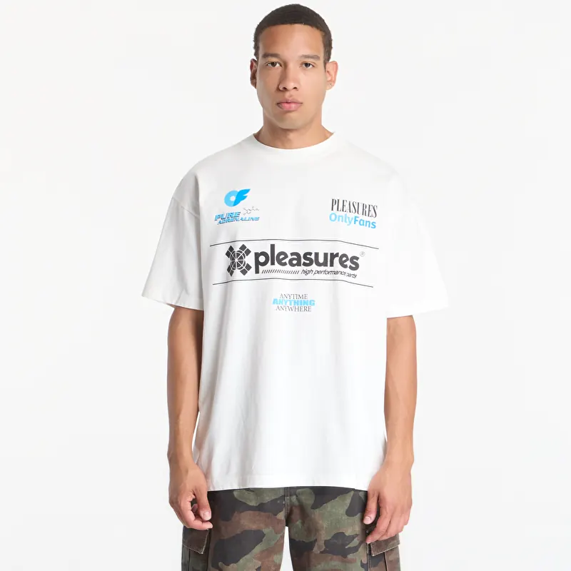 T-shirt PLEASURES x OnlyFans Helmet T-Shirt White