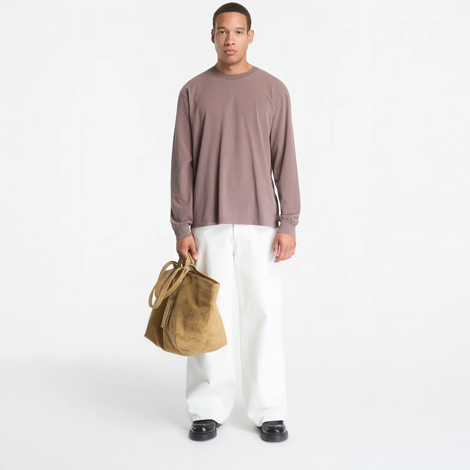 Koszulki A.P.C. Long Sleeve T-Shirt Winter 26 UNISEX Hazelnut Brown