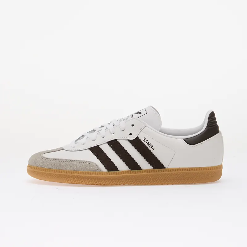adidas Samba OG Kids Ftwr White/ Aurora Coffee/ Gum 3