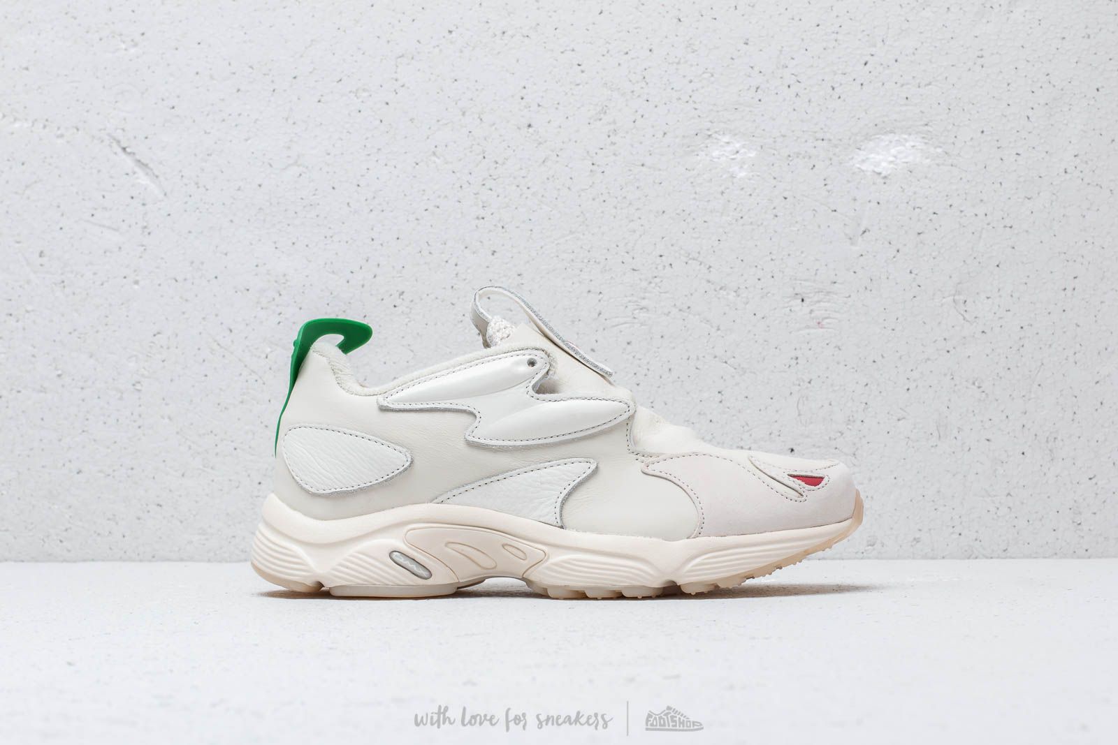 Men s shoes Reebok x Pyer Moss Daytona DMX Experiment 2 Chalk Paper White Green Red Footshop