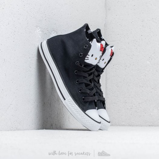 Converse x Hello Kitty Chuck Taylor All Star Hi Black Fiery Red White Footshop