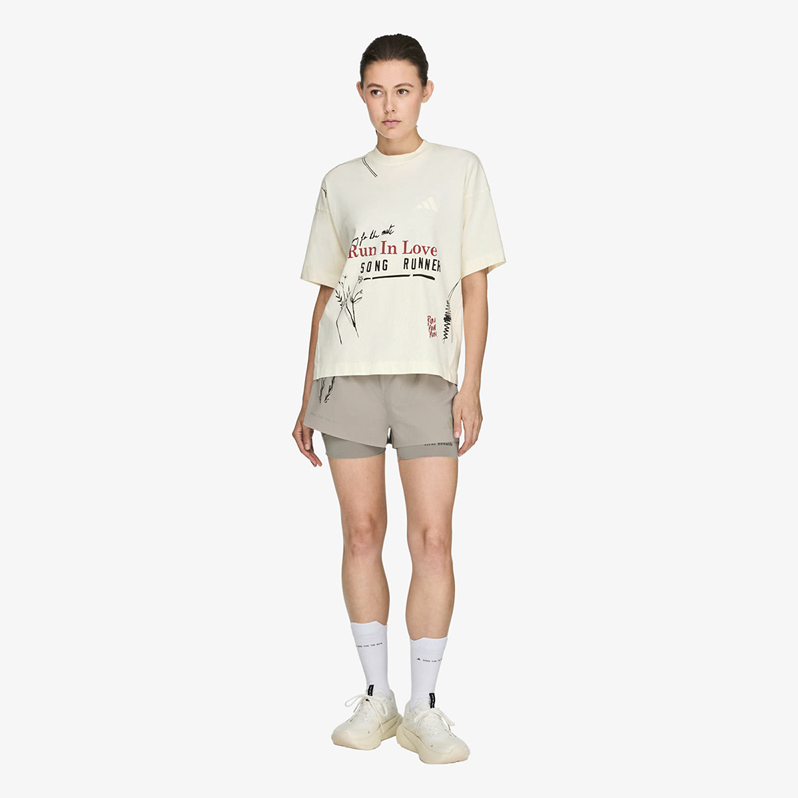   Μπλούζες adidas x Song For The Mute Running T-shirt UNISEX Cream White