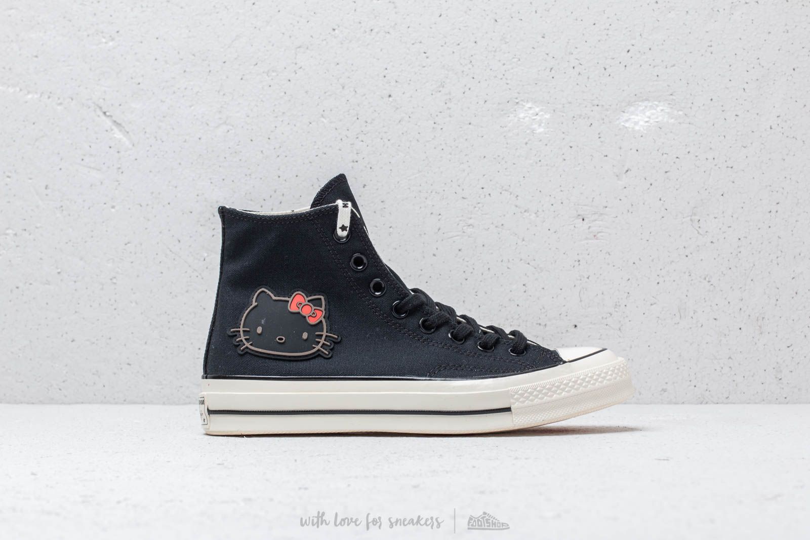Women s shoes Converse x Hello Kitty Chuck 70 Hi Black Black Egret Footshop