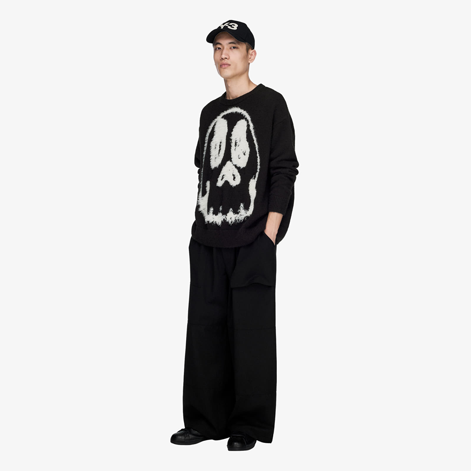 Pulls Y-3 Chito Graphic Knitted Sweater UNISEX Black