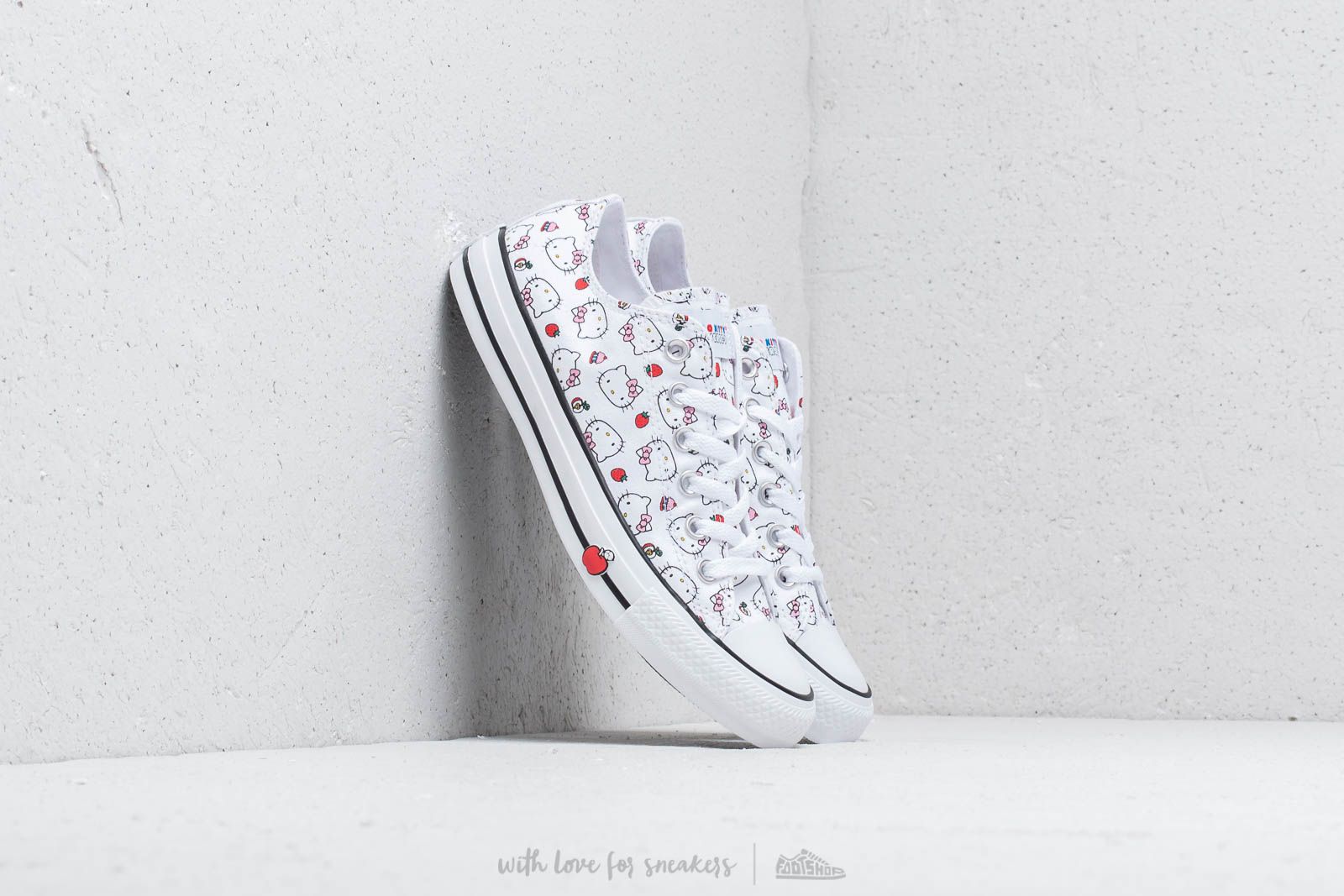 Naiste jalatsid Converse x Hello Kitty Chuck Taylor All Star Ox White/ Fiery Red/ Prism Pink