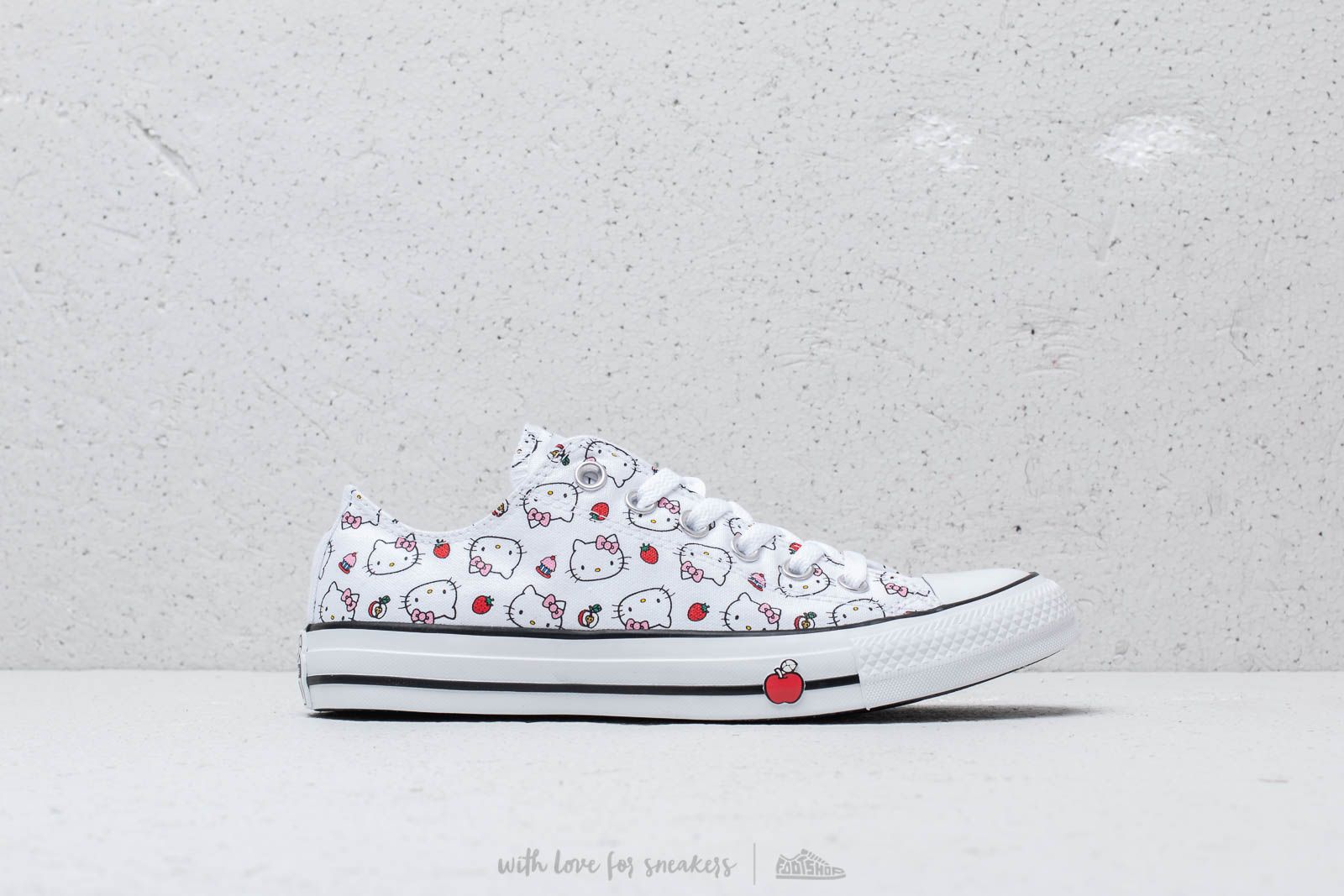 Naiste jalatsid Converse x Hello Kitty Chuck Taylor All Star Ox White/ Fiery Red/ Prism Pink