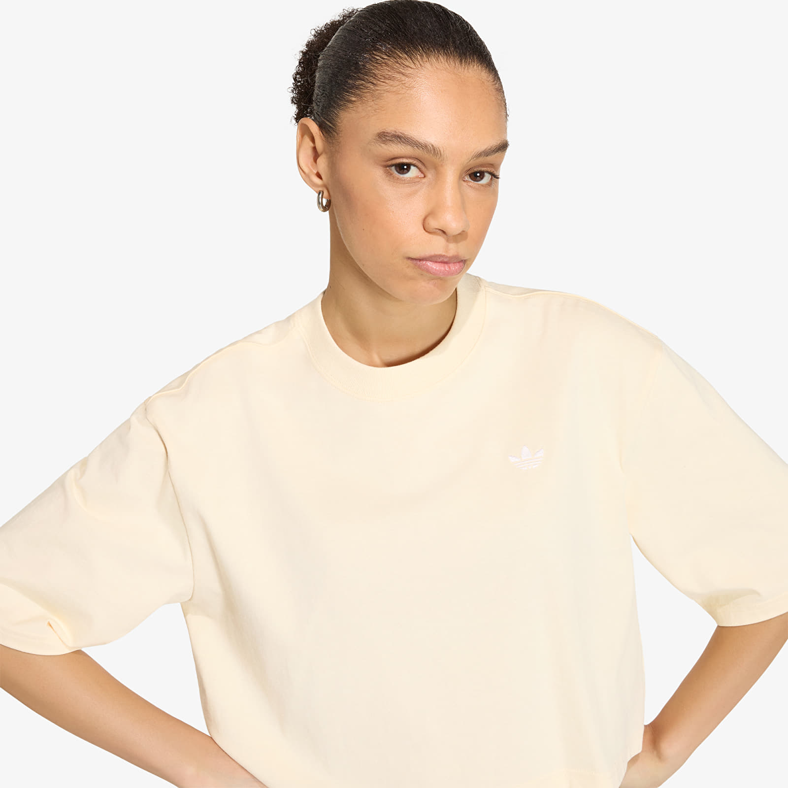 Футболки adidas Essentials Crop T-shirt Warm Vanilla