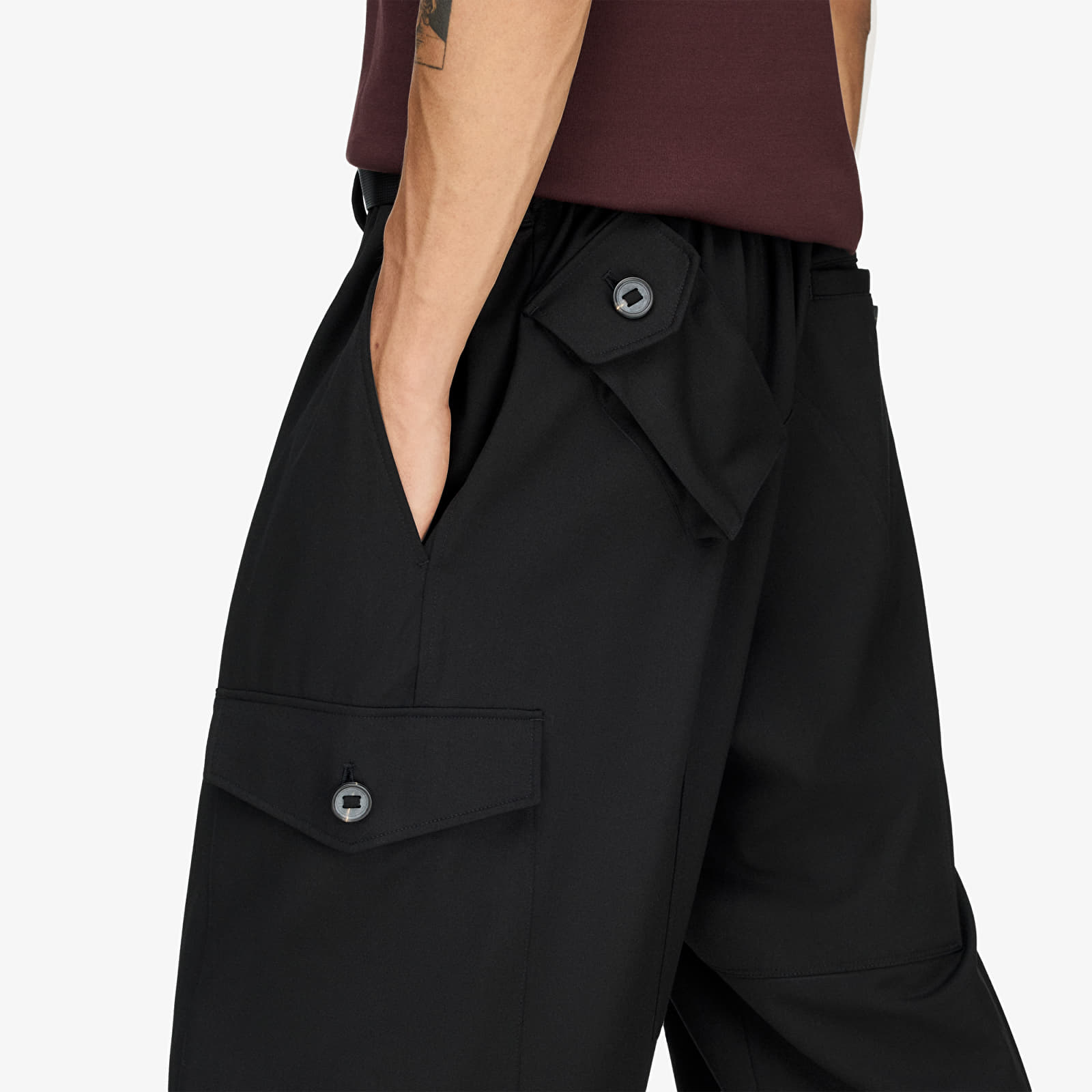 Pants Y-3 Wool Utility Pants Black