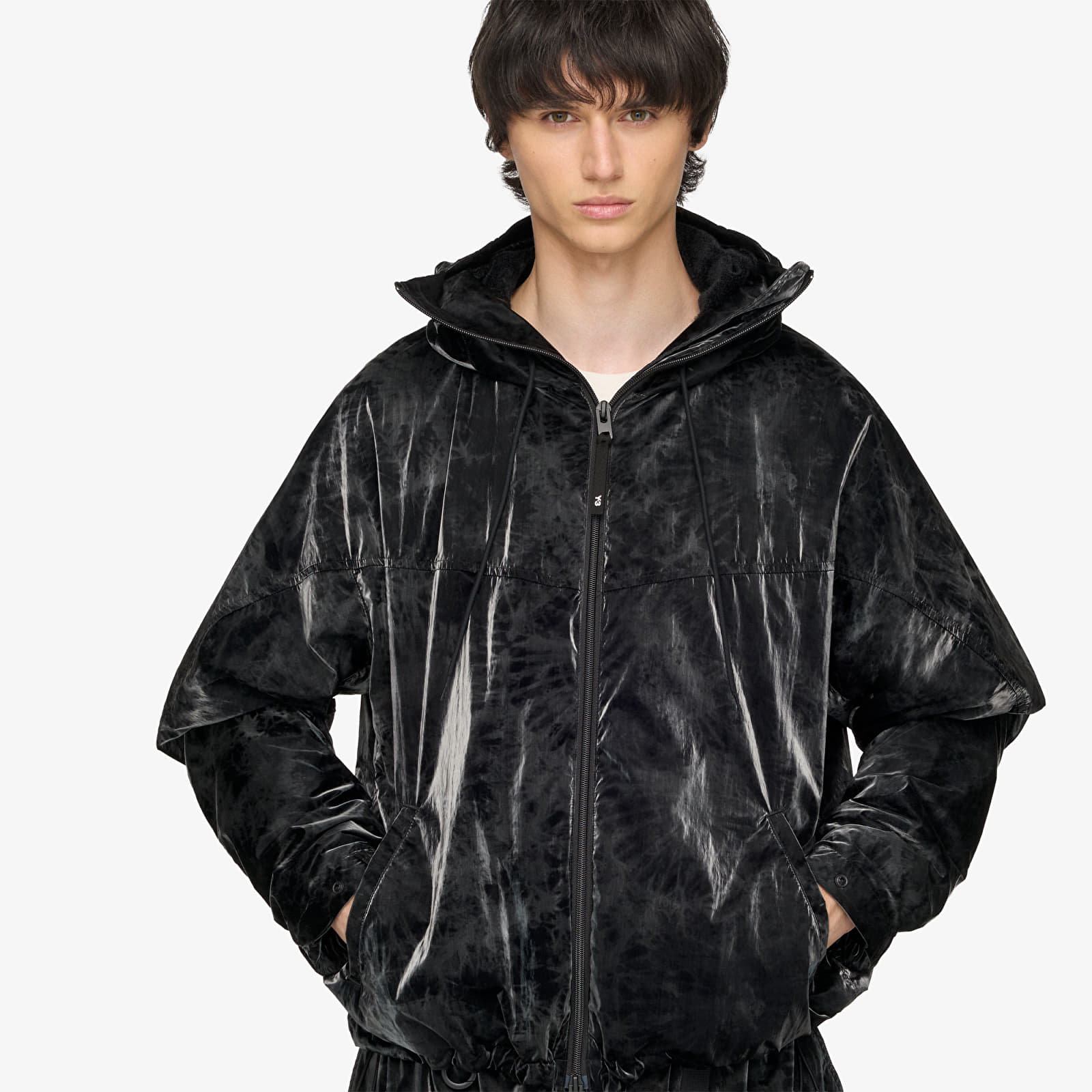 Μπουφάν Y-3 Marble Nylon Windbreaker Black