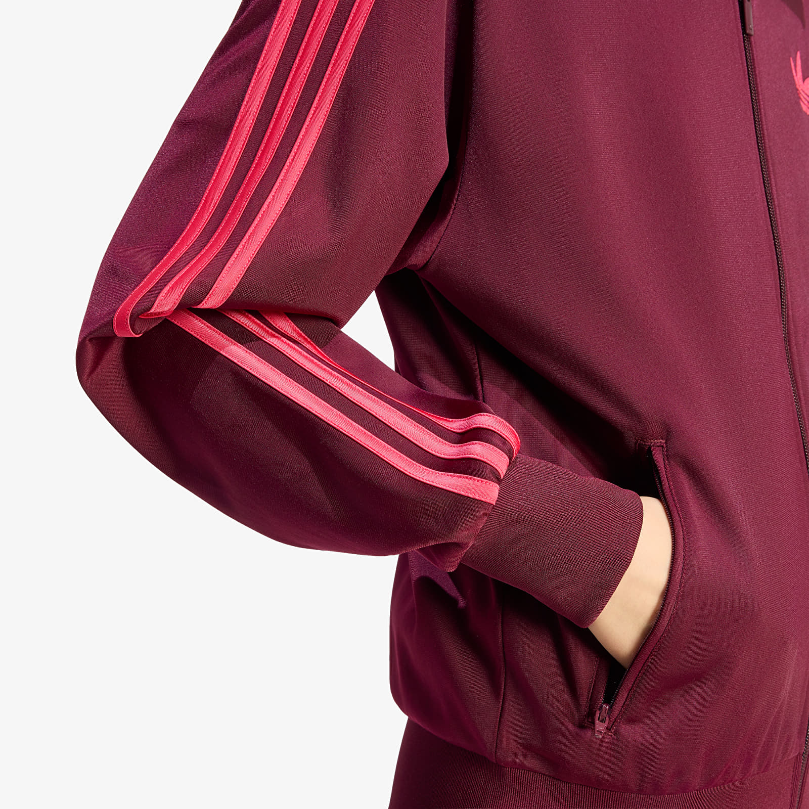 Jacken adidas Firebird Track Top Loose Maroon/ Power Pink