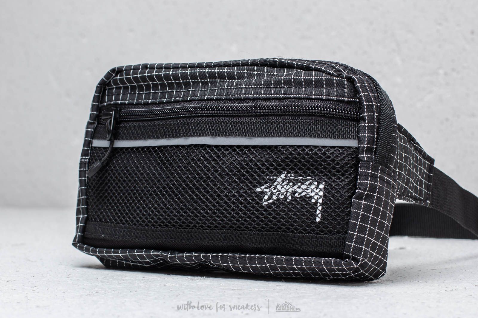 Torbe in nahrbtniki Stüssy Ripstop Nylon Waist Bag Black