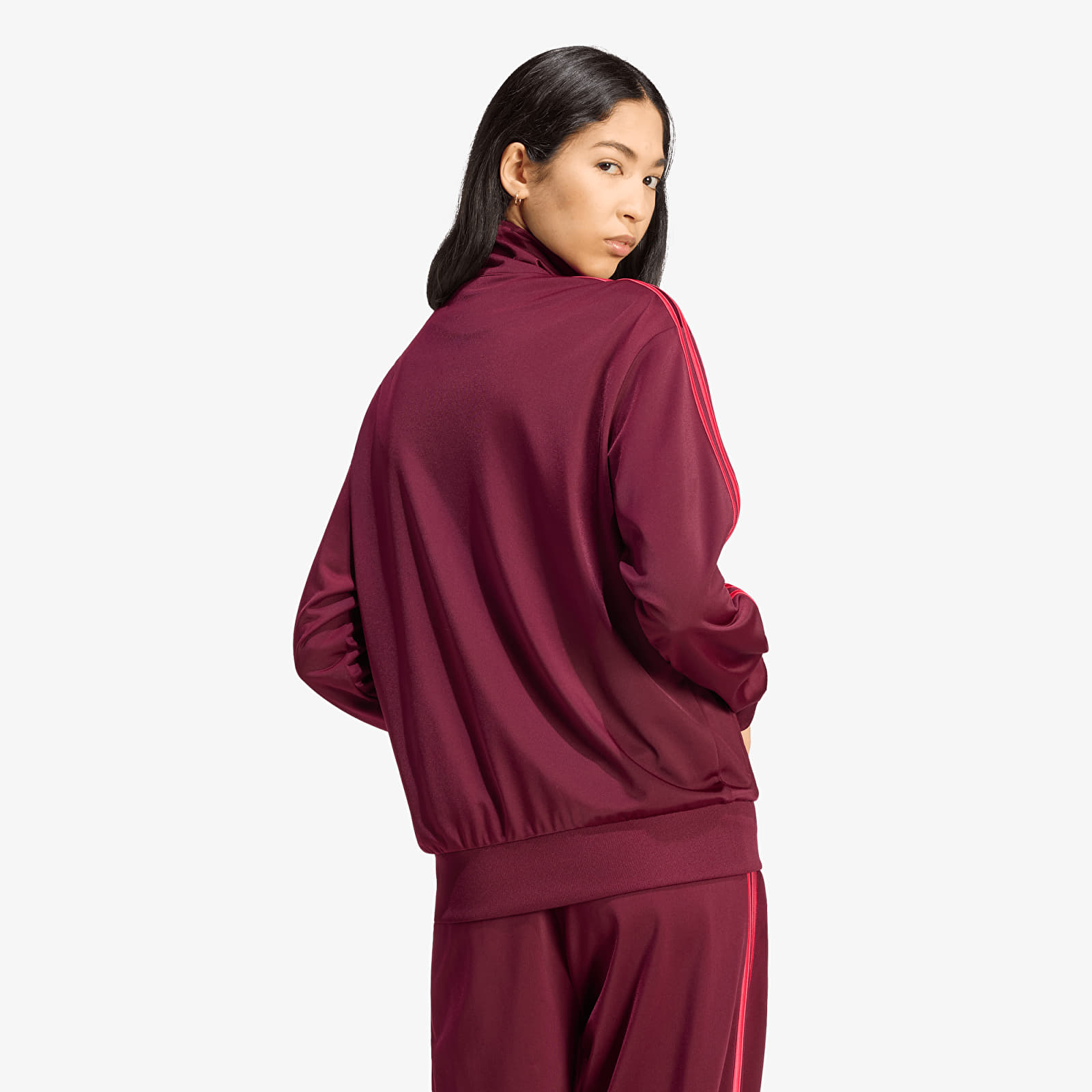 Jacken adidas Firebird Track Top Loose Maroon/ Power Pink
