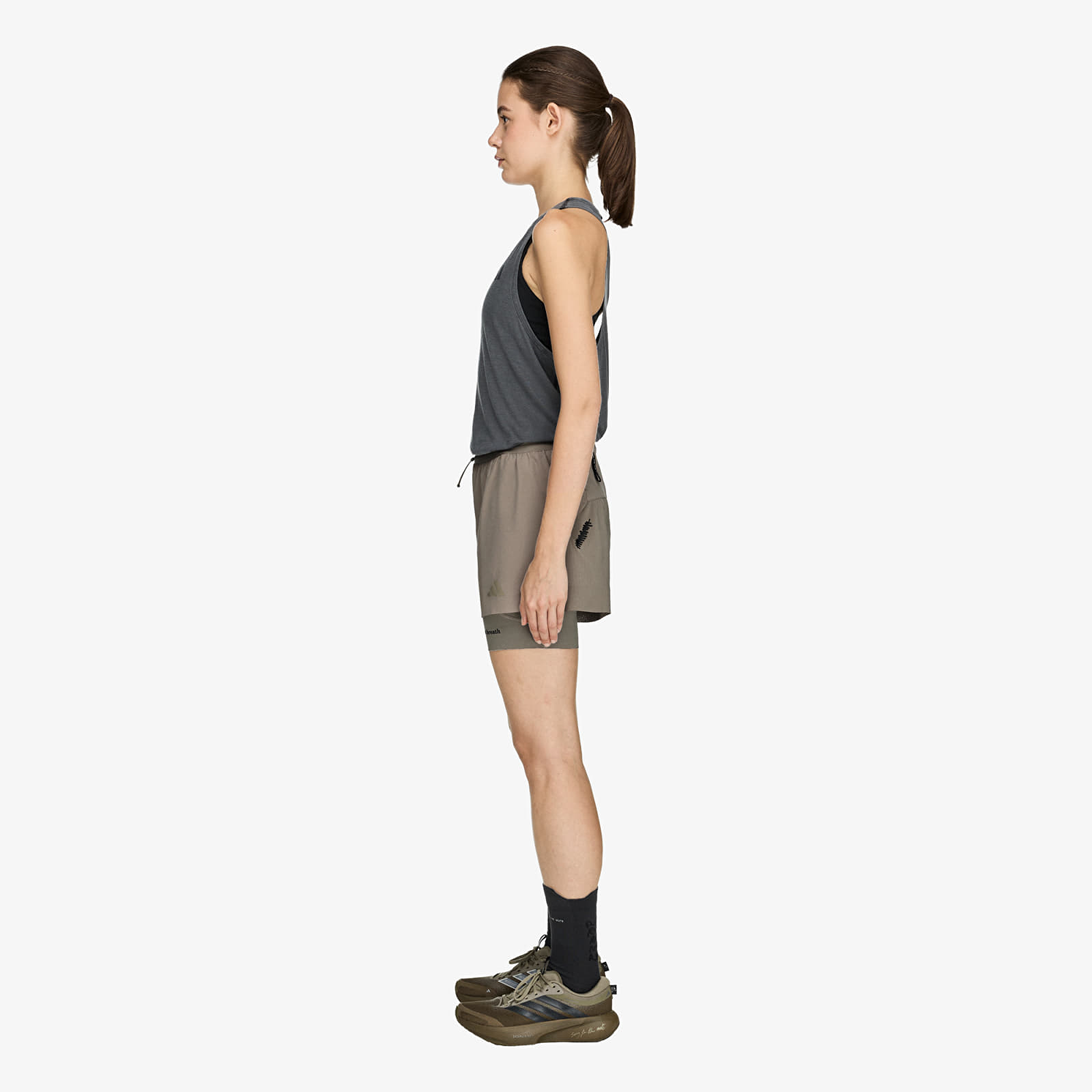 Shorts for kvinner adidas x Song For The Mute 2in1 Shorts Putty Beige