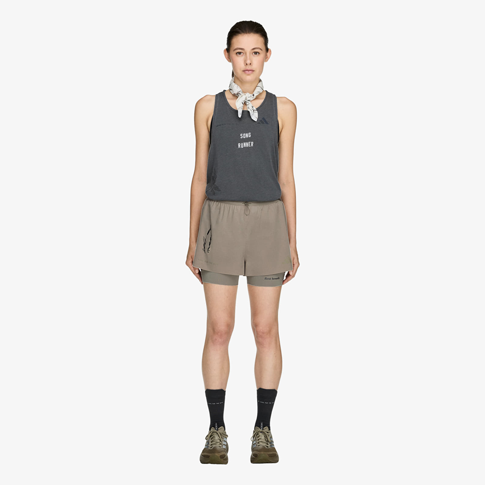 Shorts for kvinner adidas x Song For The Mute 2in1 Shorts Putty Beige