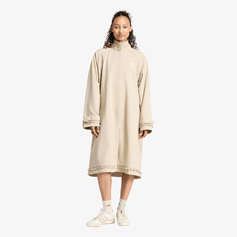 Manteau adidas Pleated Track Top Coat Khaki Three