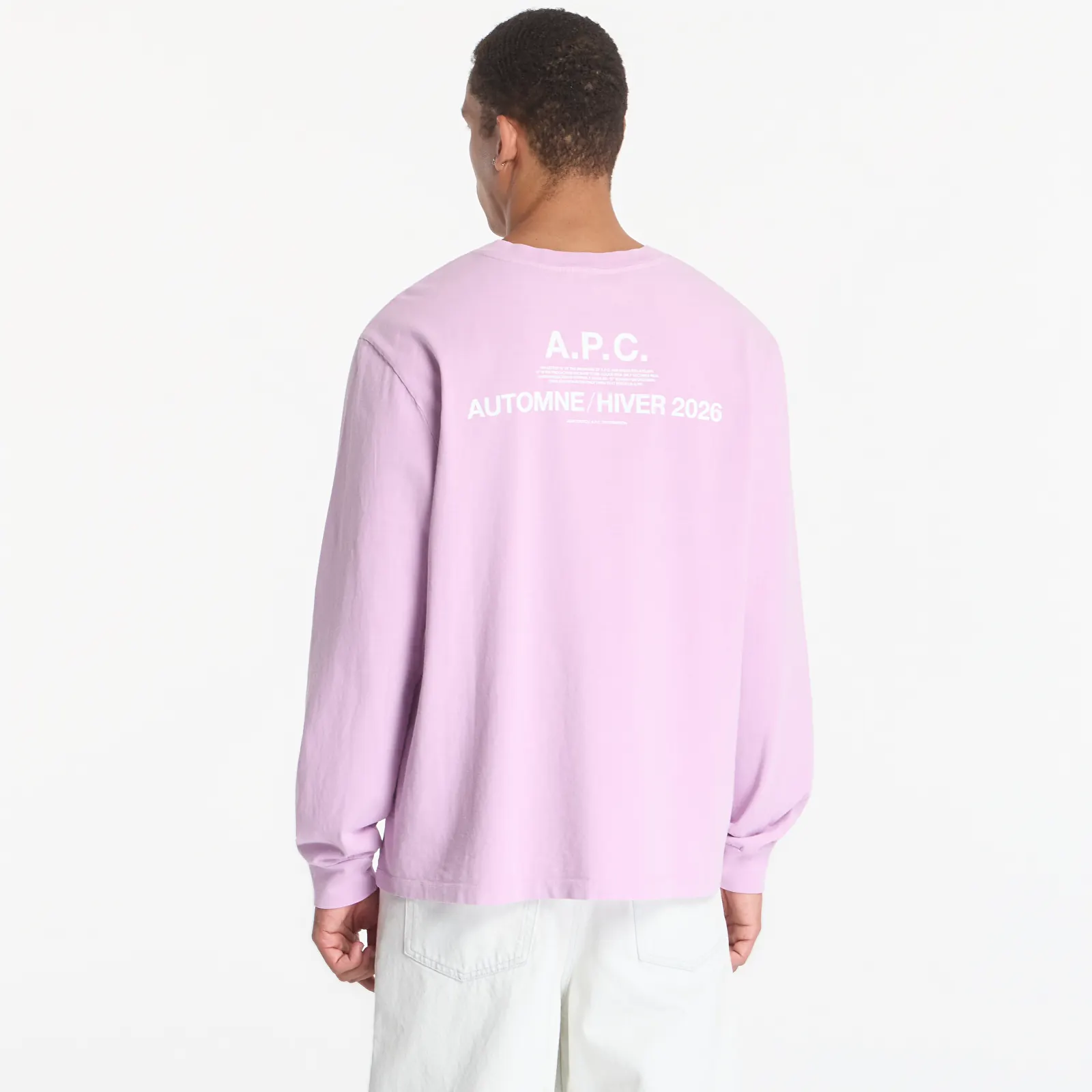 T-shirts A.P.C. Long Sleeve T-Shirt Winter 26 UNISEX Pale Pink